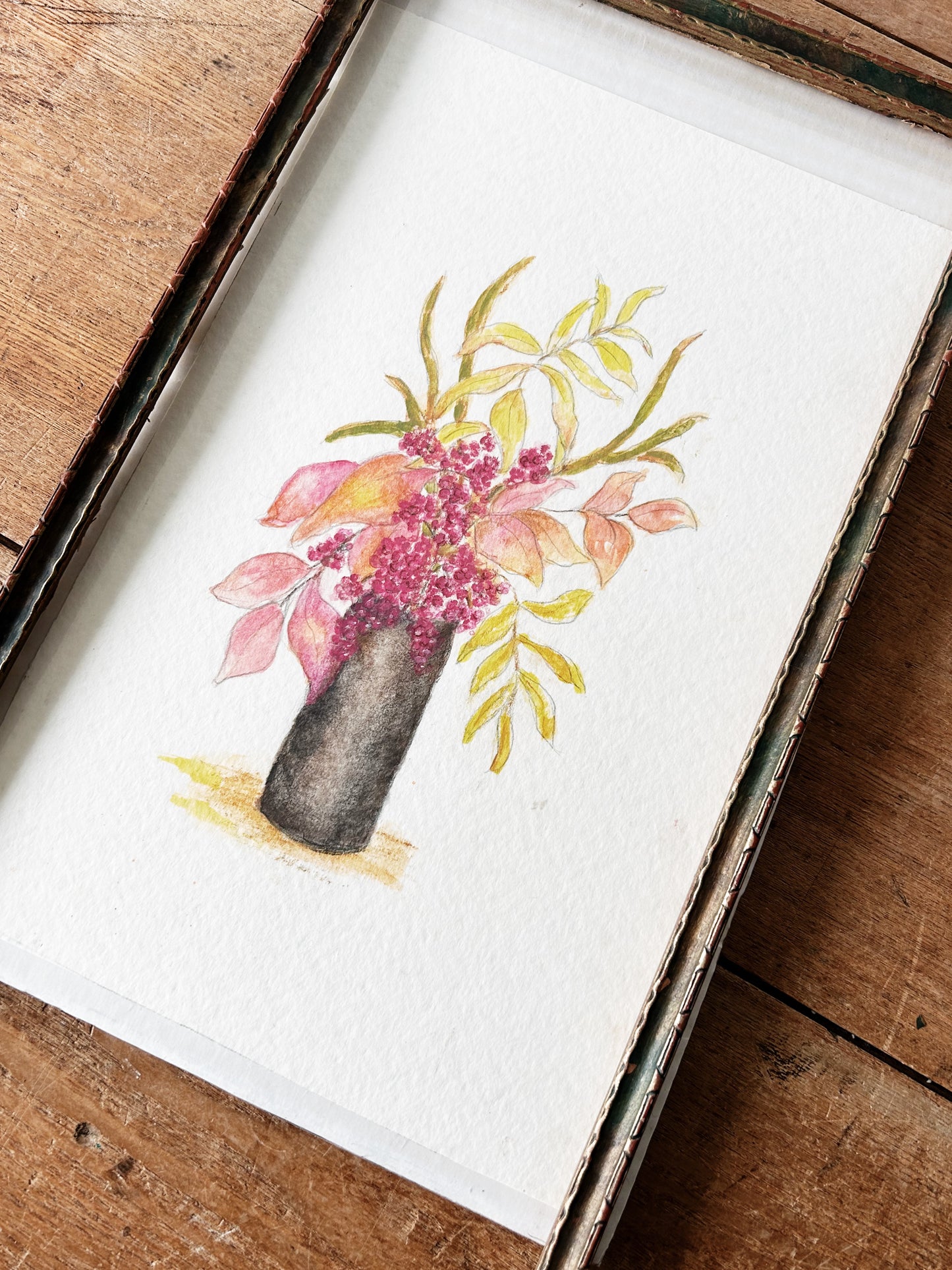 Original Framed Watercolor Painting