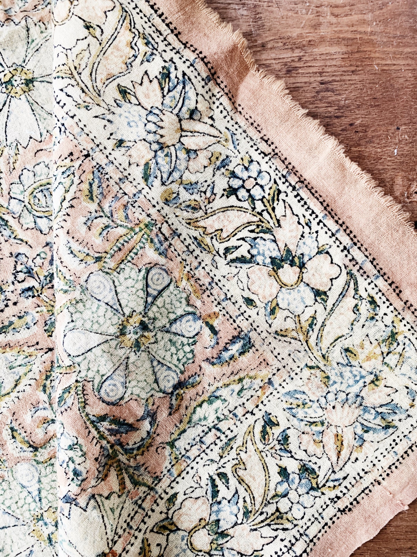 Vintage Cotton Tapestry Scarf