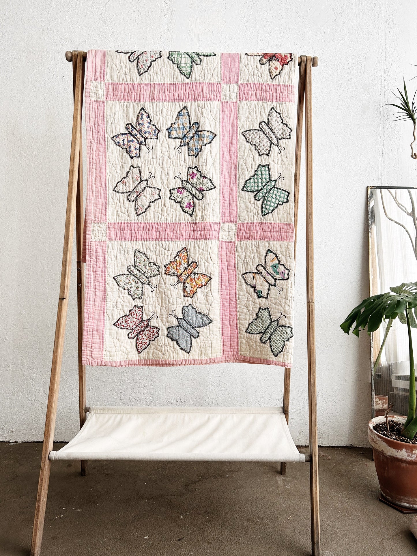 Vintage Handmade Cotton Quilt