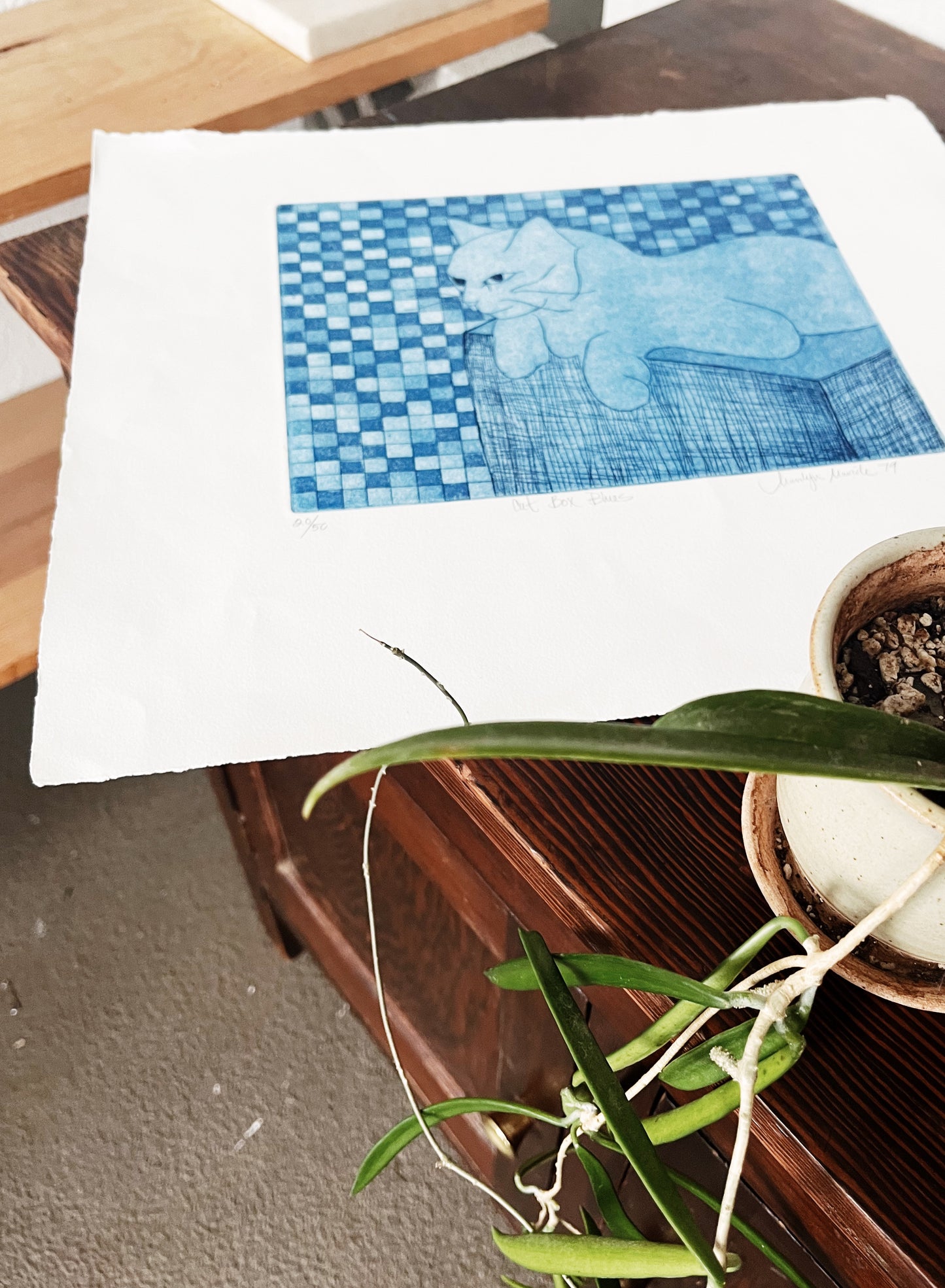 1970’s Original Marilyn Maricle Etching