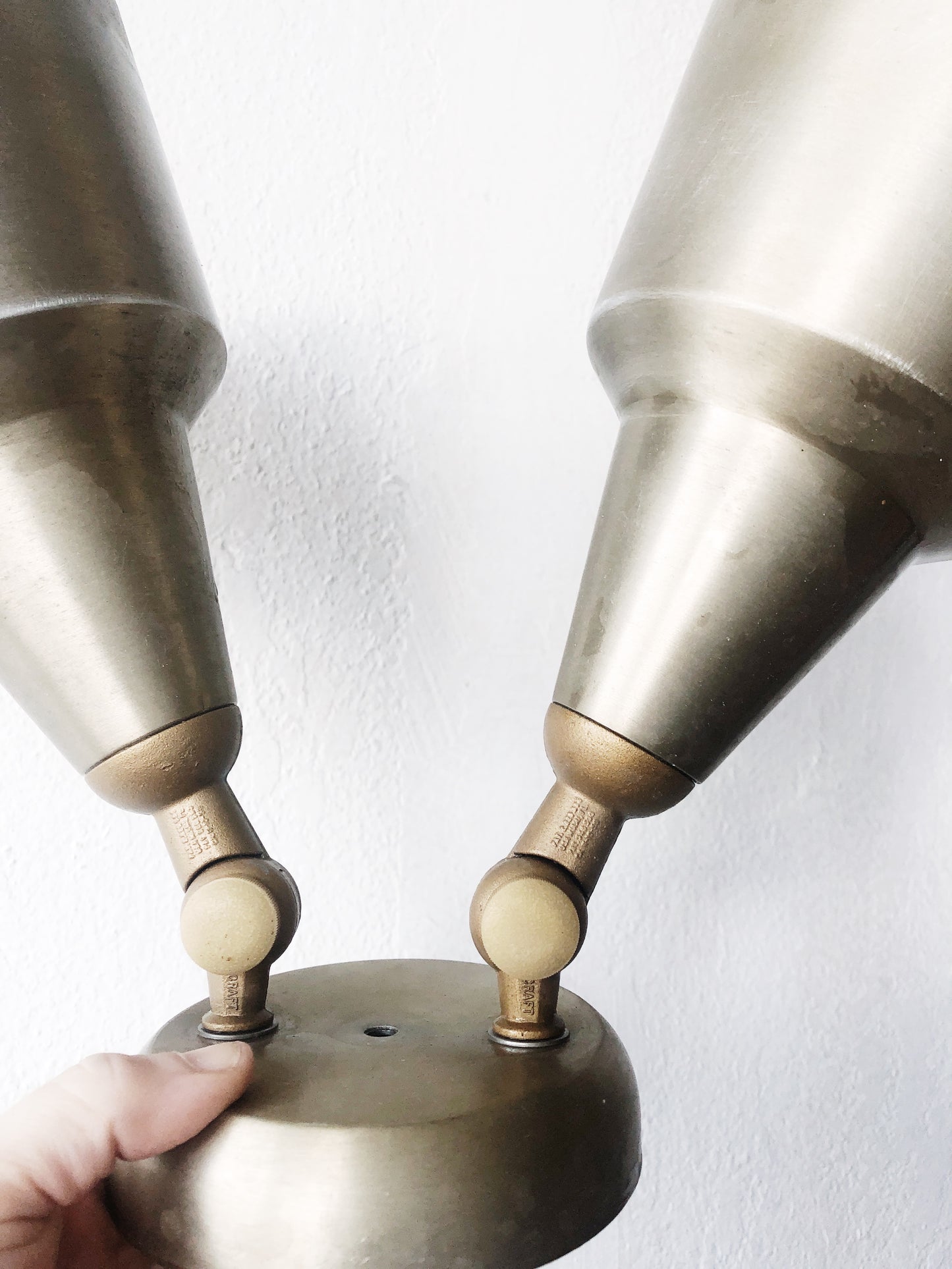 Vintage Mid Century Double Spot Sconce