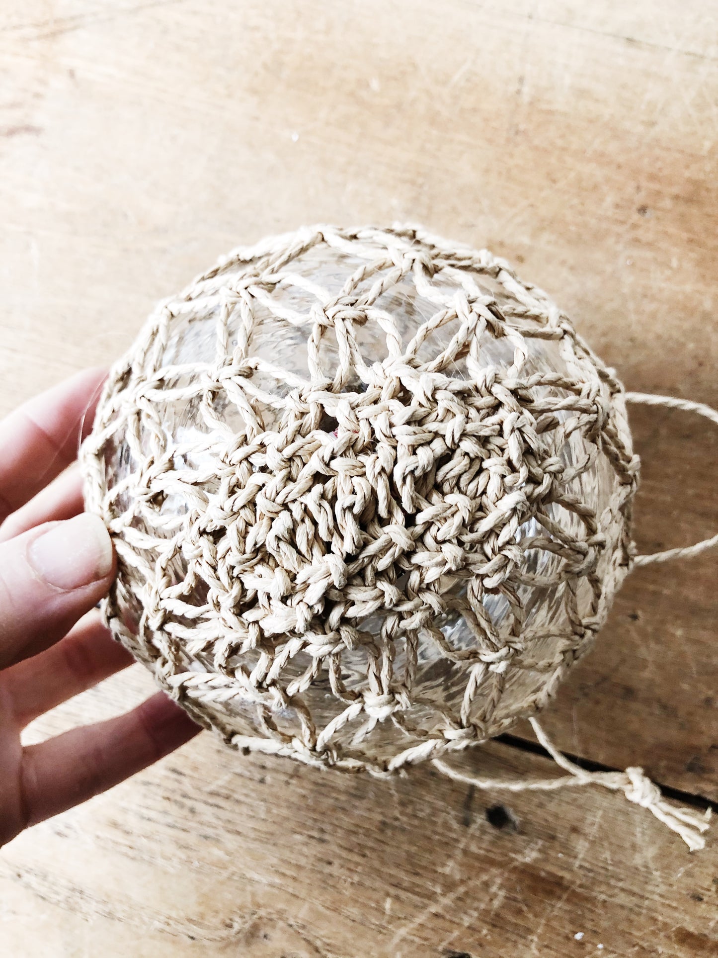 Netted Blown Glass Vase