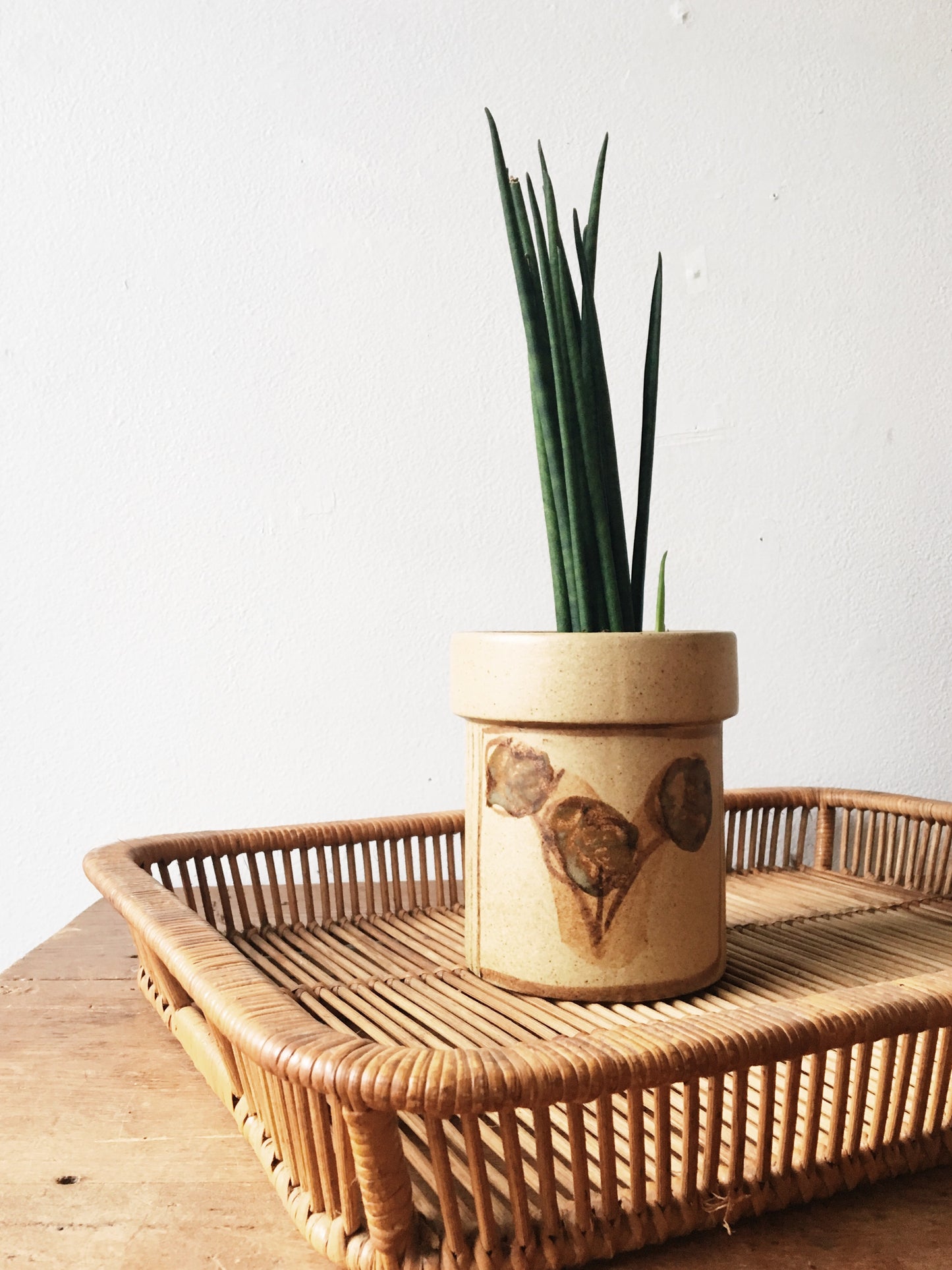 Large Vintage Woven Tray