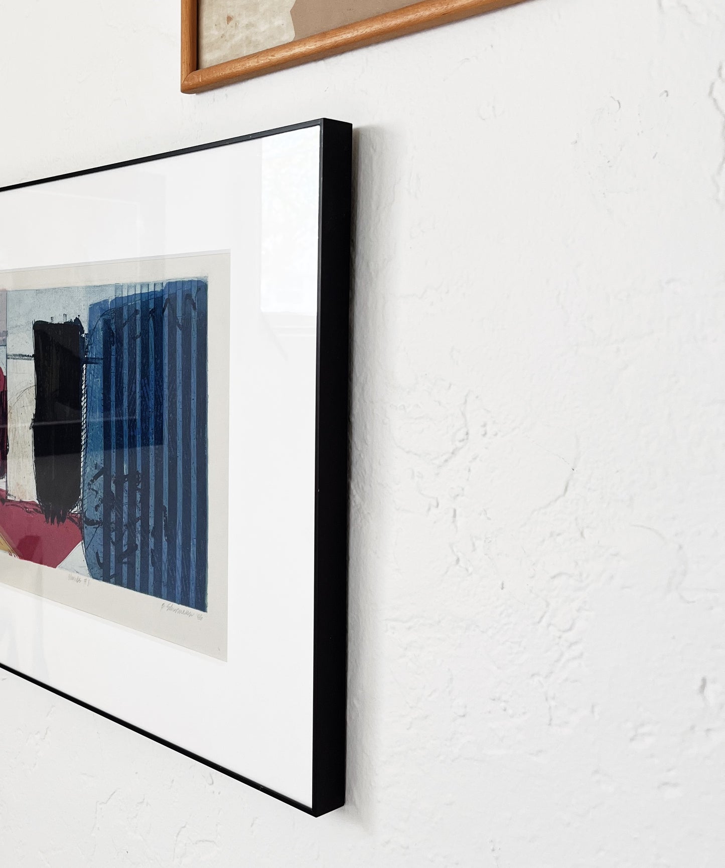 Vintage Abstract Barbara Schurman Etching