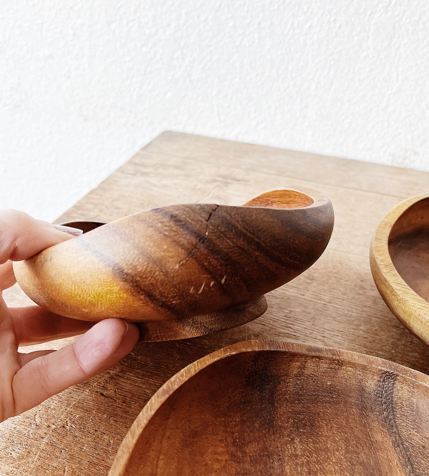 Set of Vintage Wood Bowls