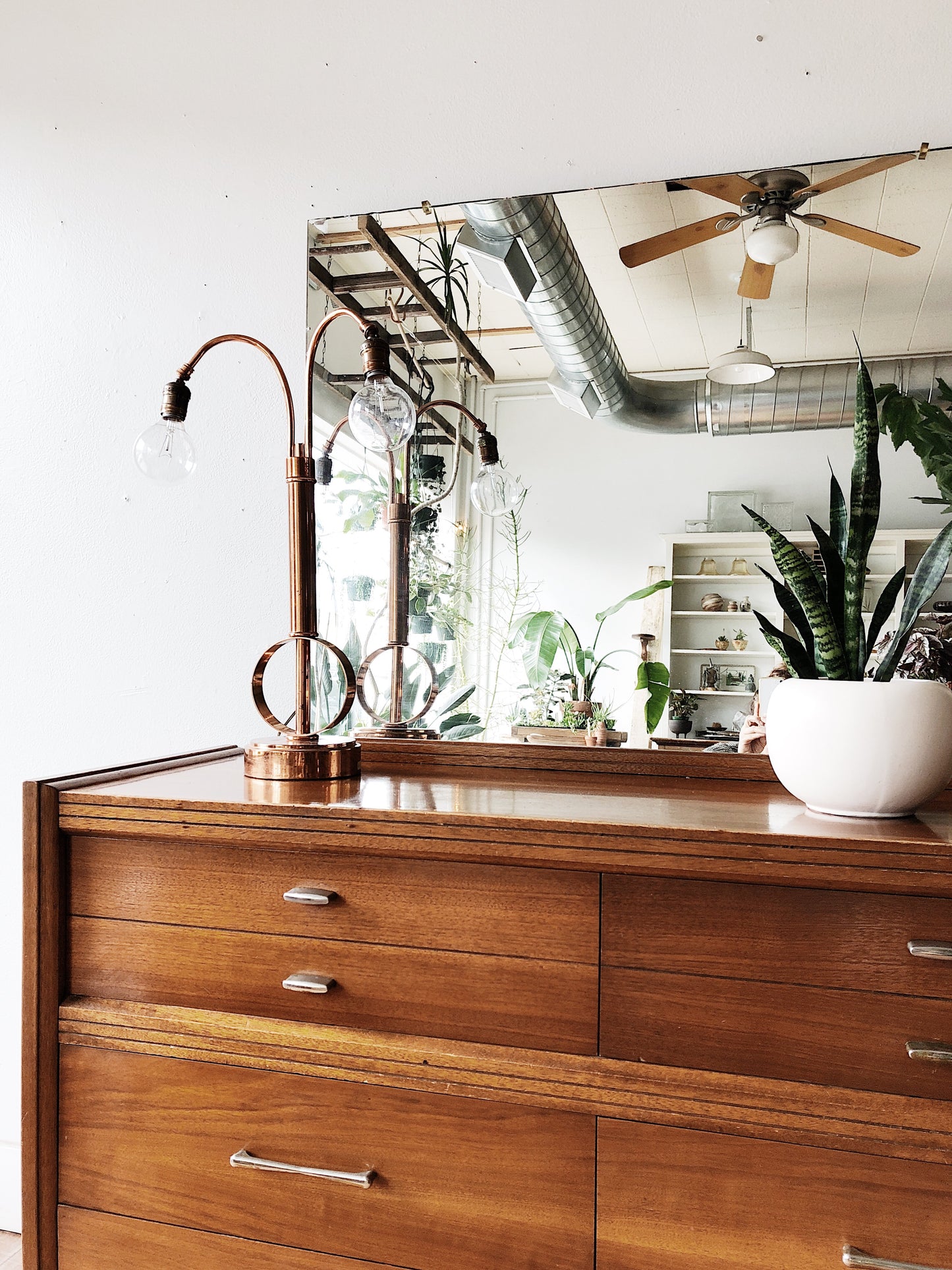 Mid Century Dresser with Mirror