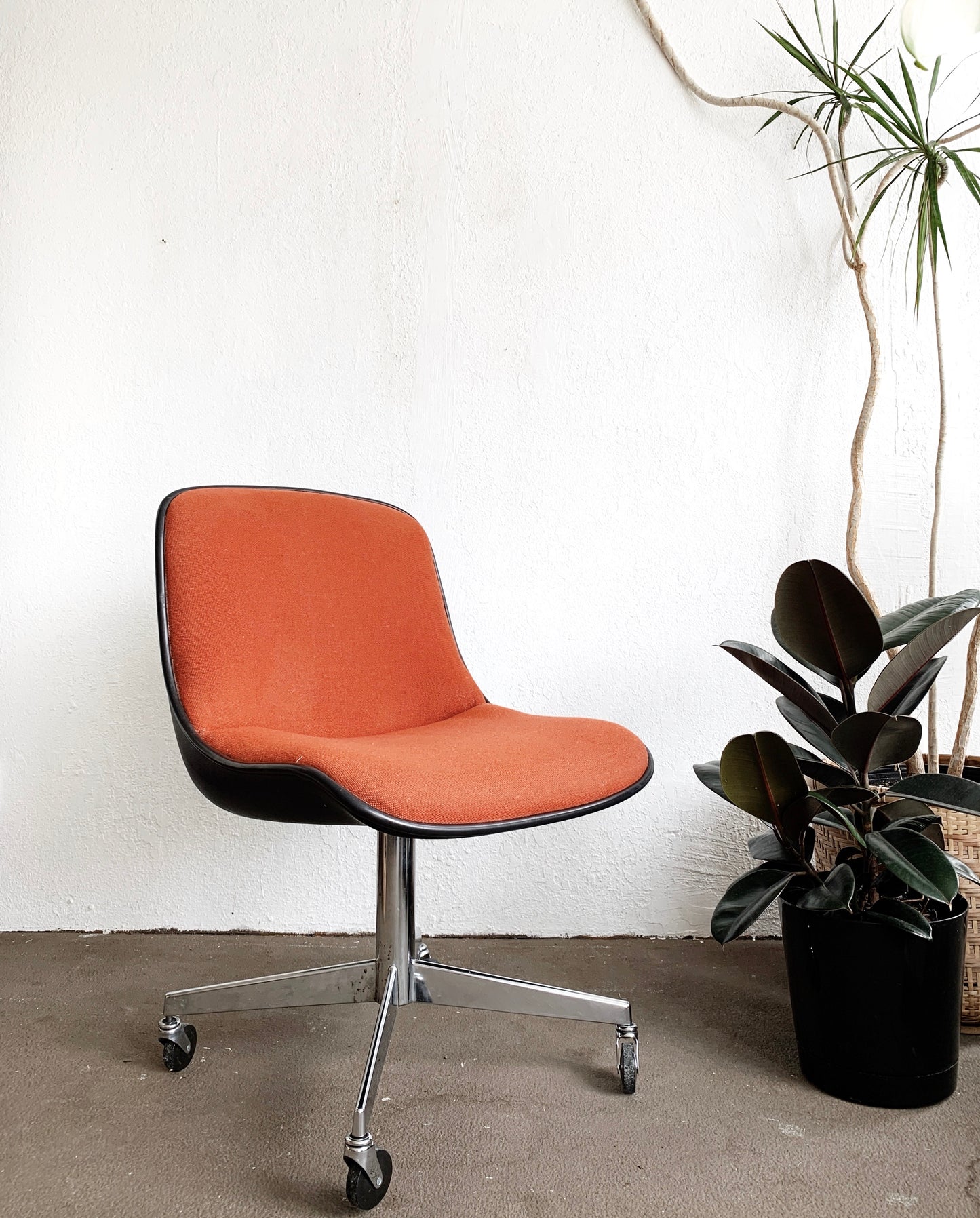 Mid Century Upholstered Desk / Task Chair