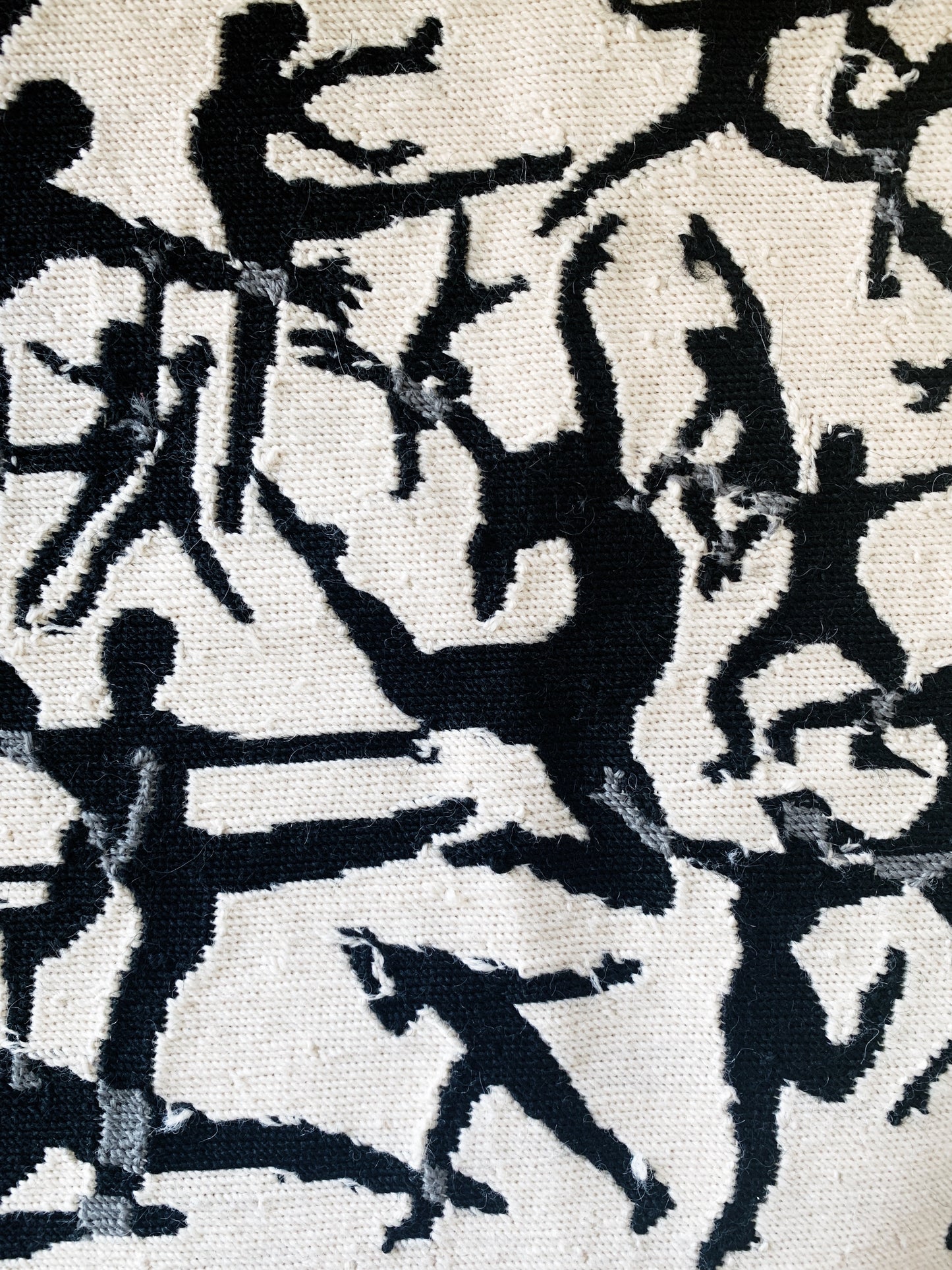 Vintage Figural Embroidery Piece