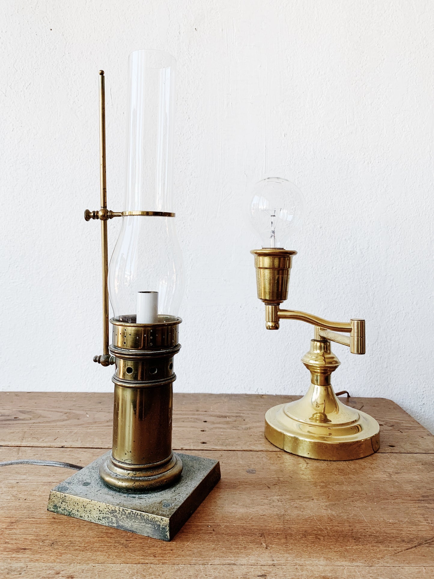 Vintage Brass Table Lamp