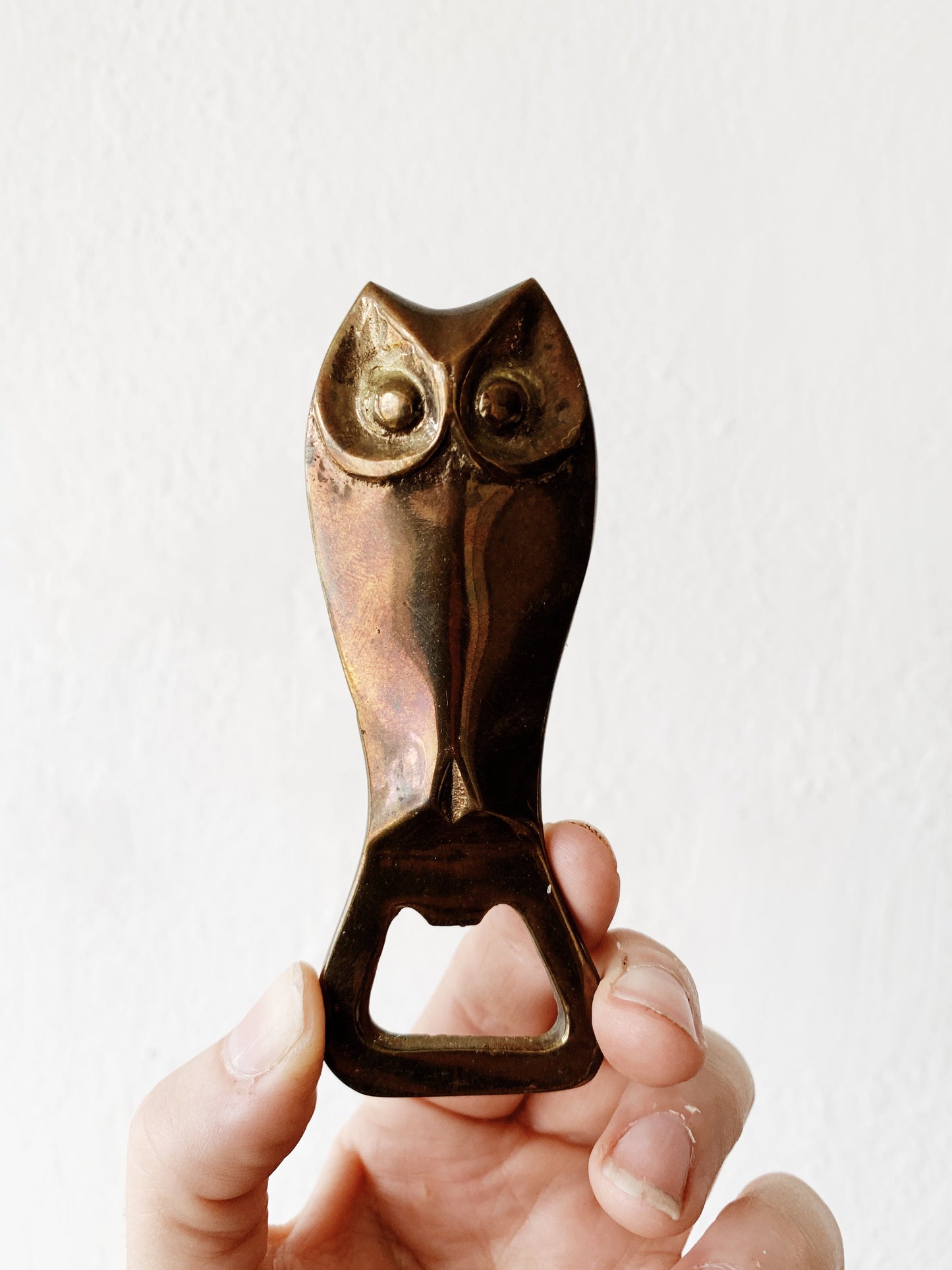 Vintage Brass Owl Bottle Opener