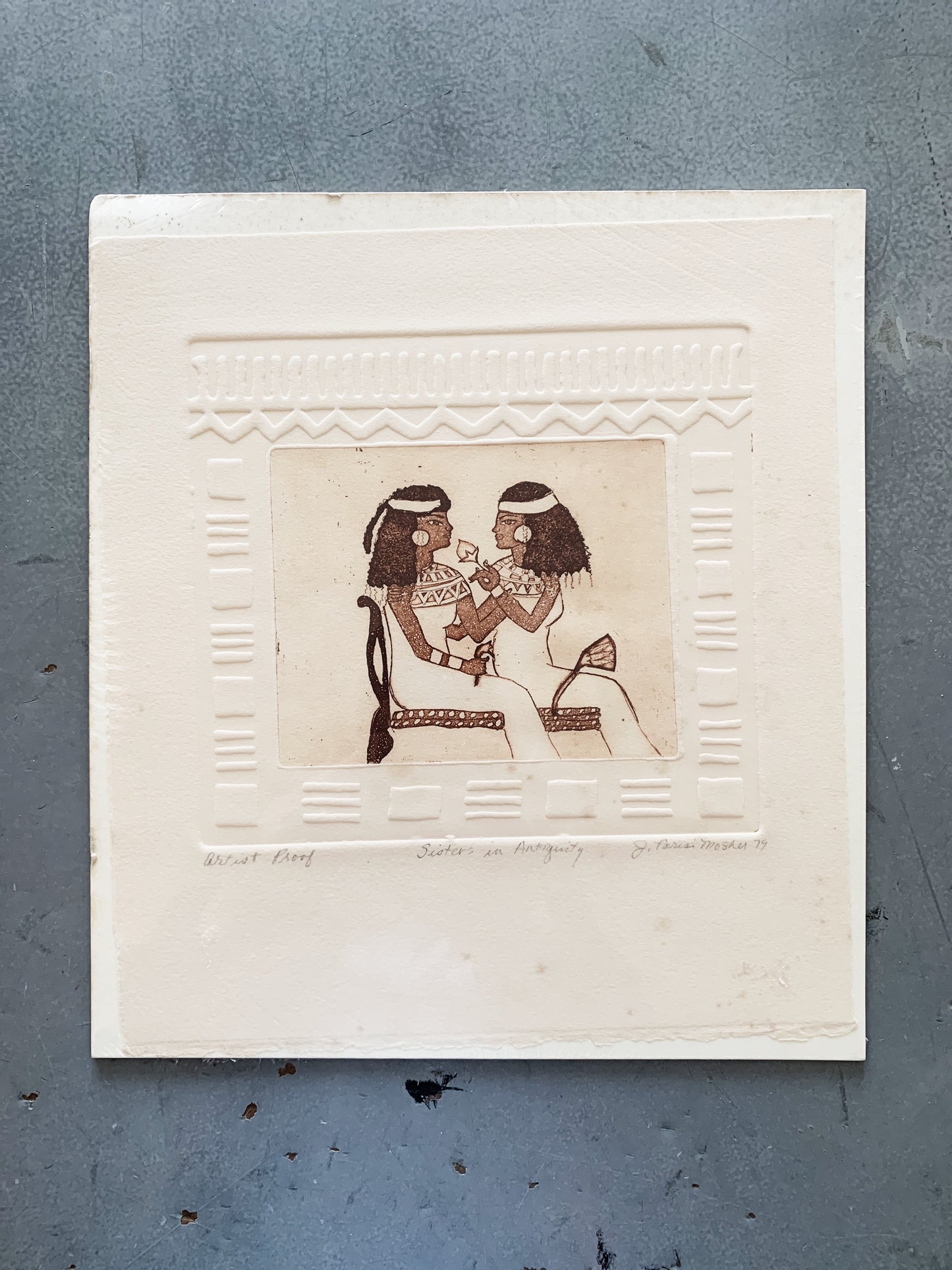 ‘Sisters in Antiquity’ Original 1970s Artists Proof