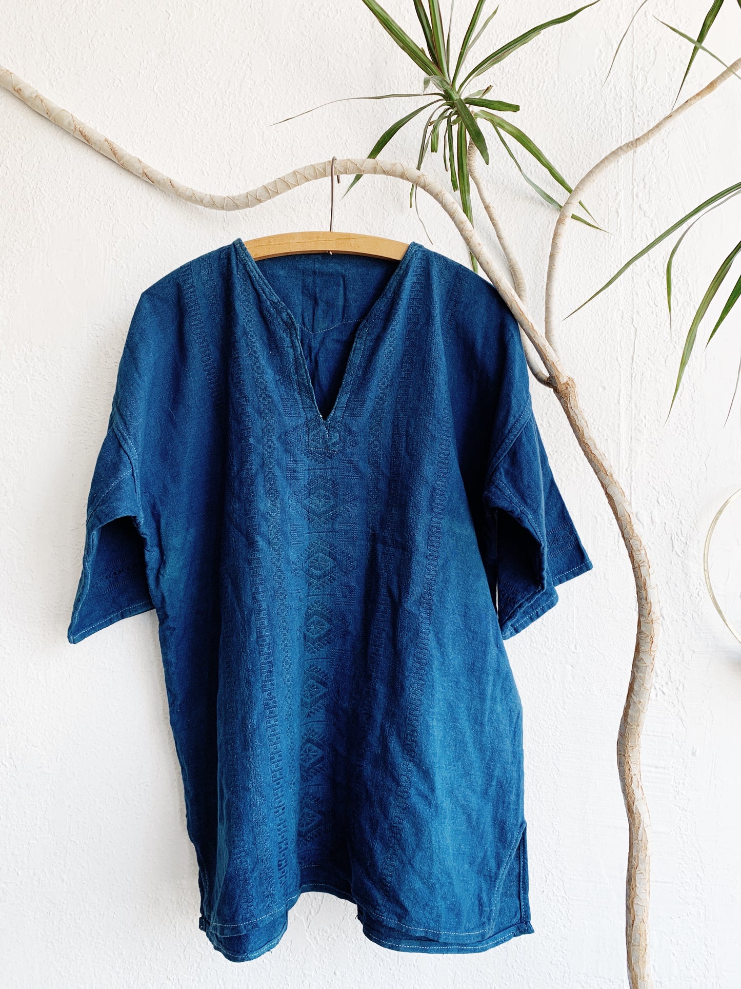 Vintage Indigo Embroidered Tunic