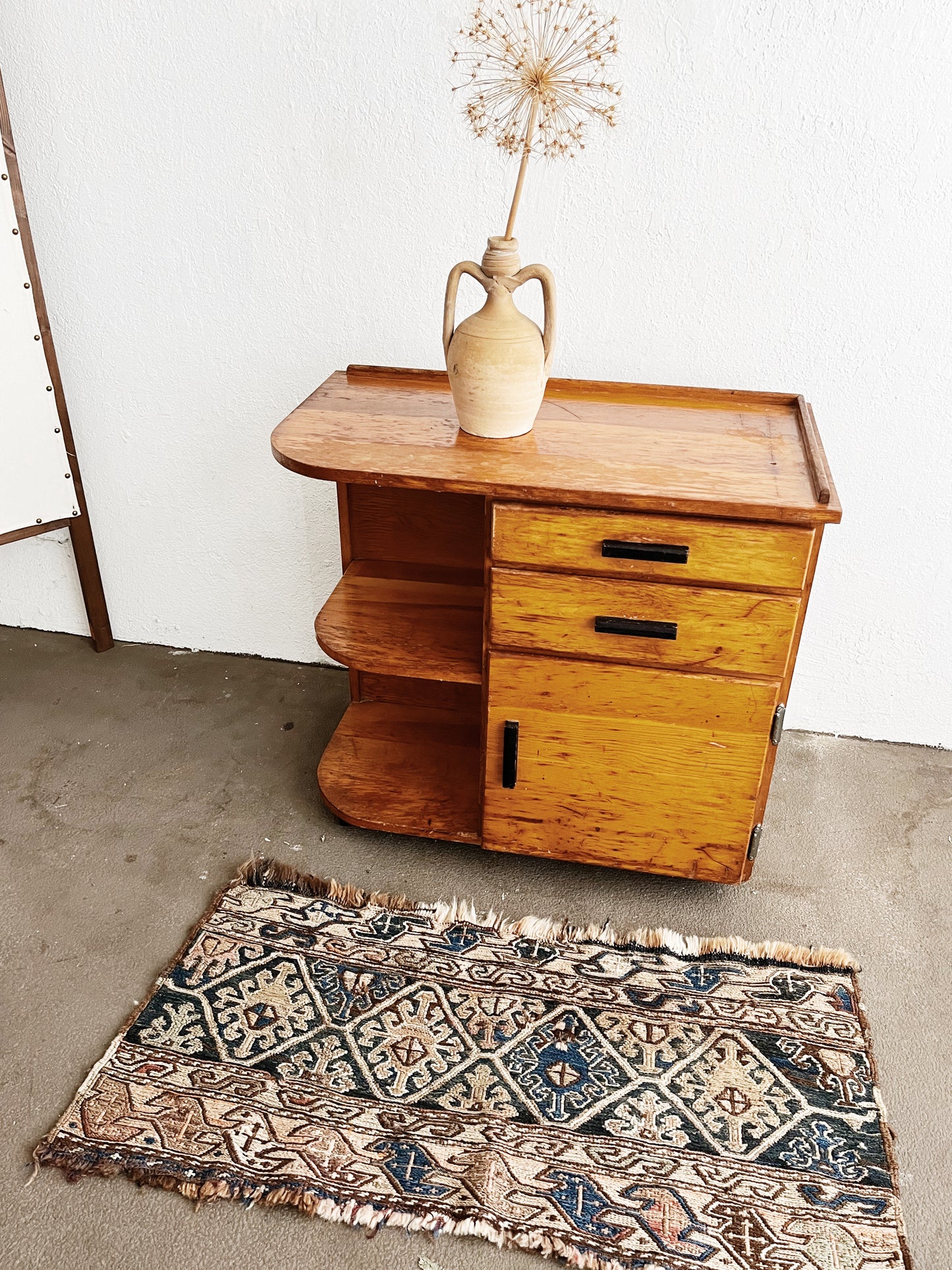 Vintage Embroidered Rug