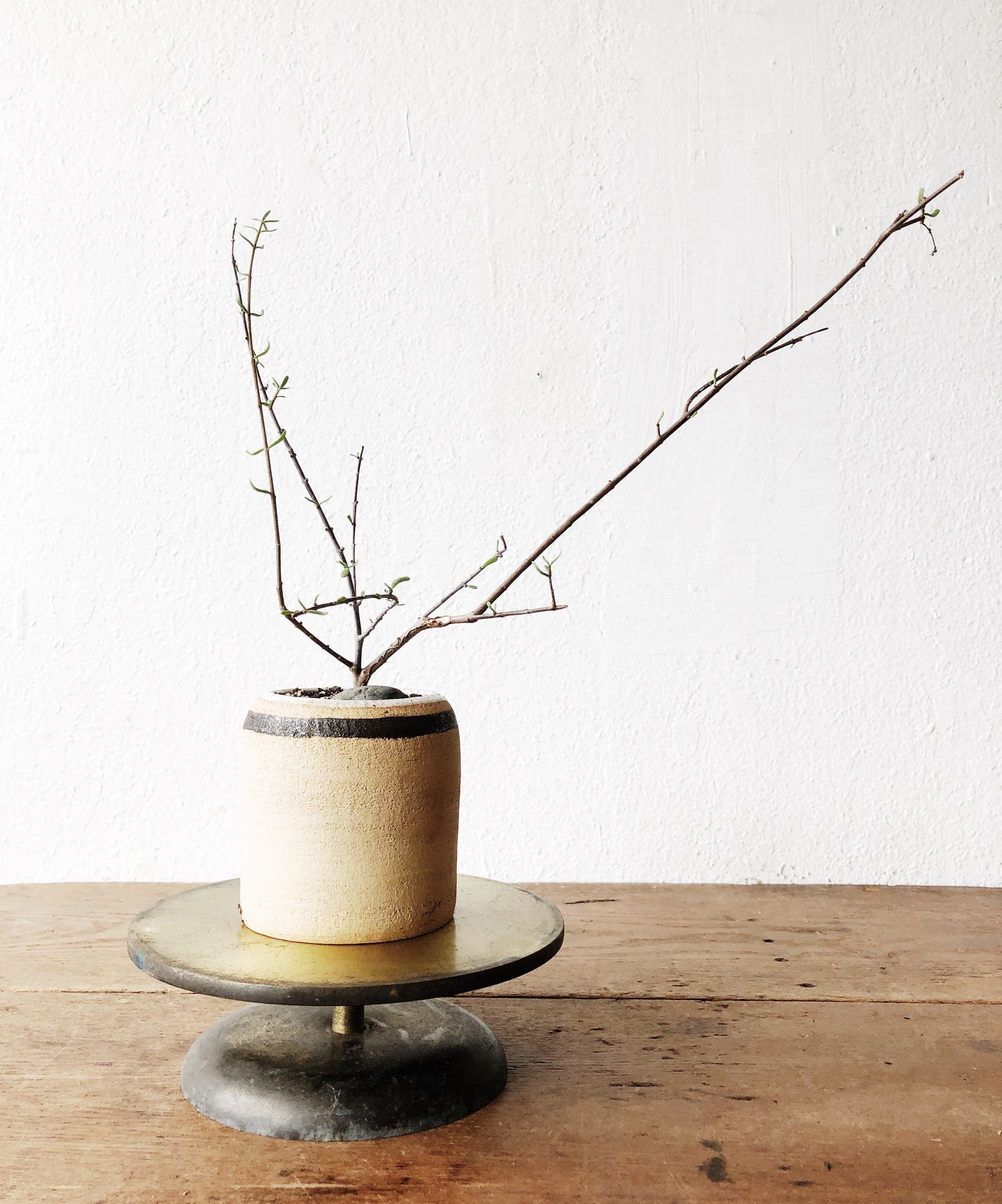 Vintage Solid Brass Spinning Display Stand