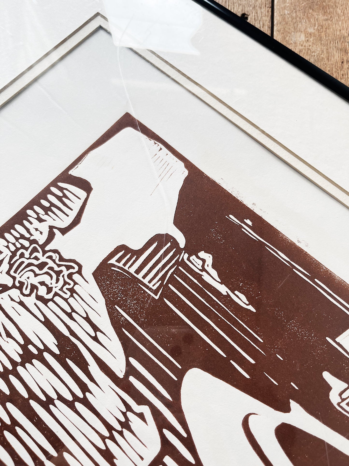 Vintage JP Gaston Block Print