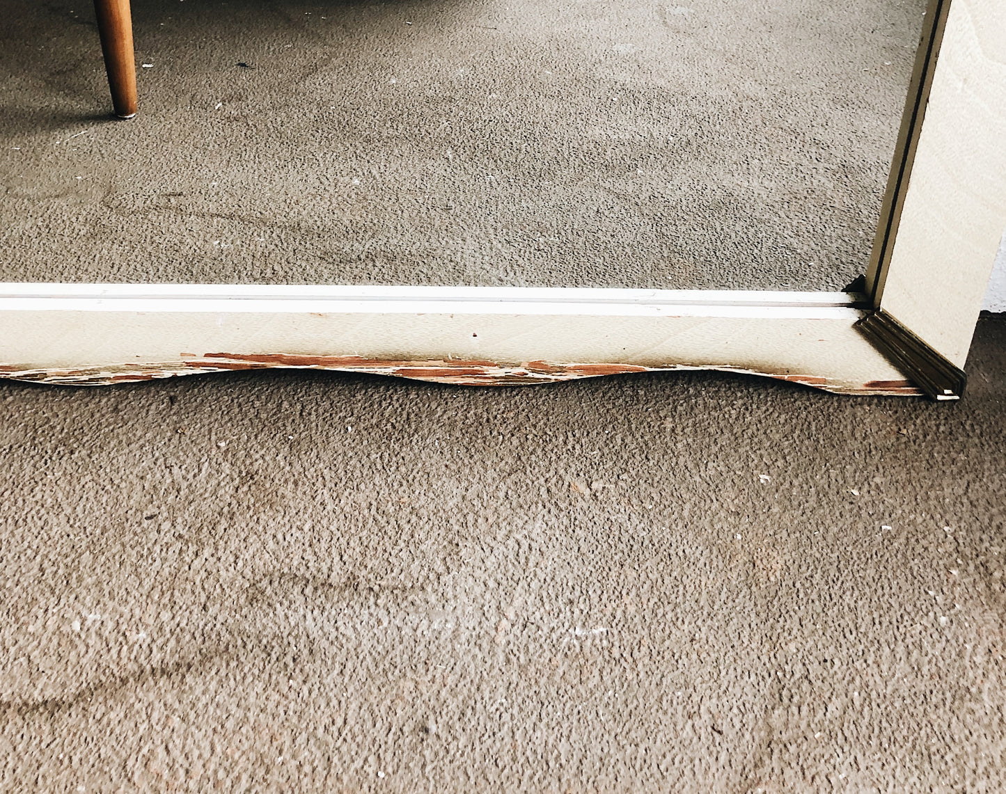 Mid Century Blond Wood Mirror