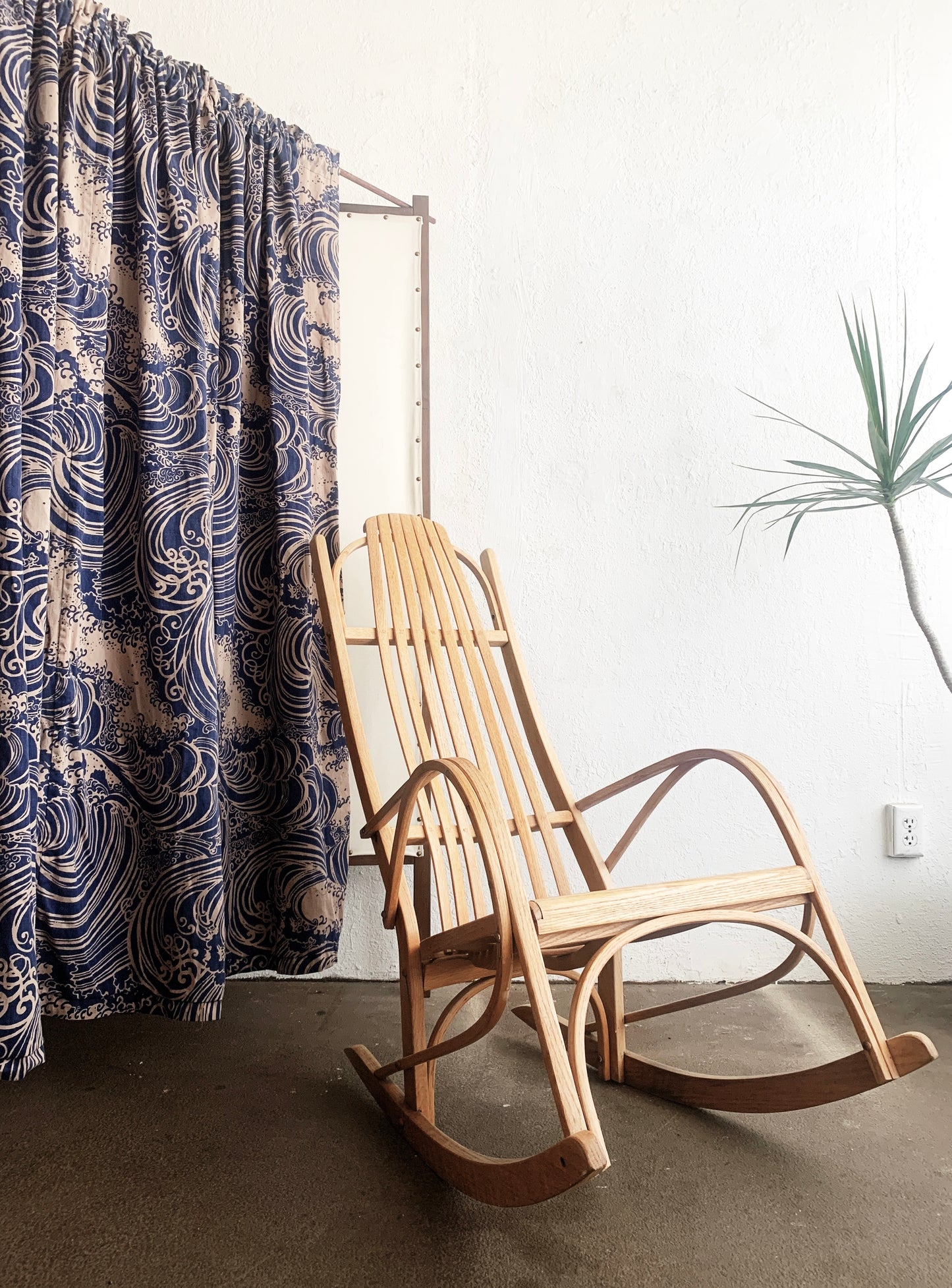 Vintage Oak Bentwood Rocking Chair