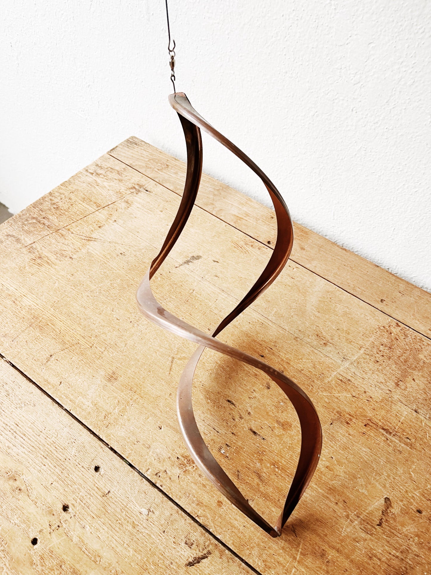 Vintage Copper Infinity Sculpture