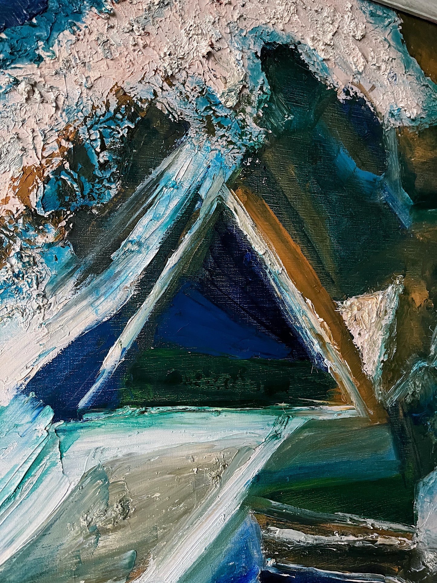 Vintage Mid Century Abstract Painting