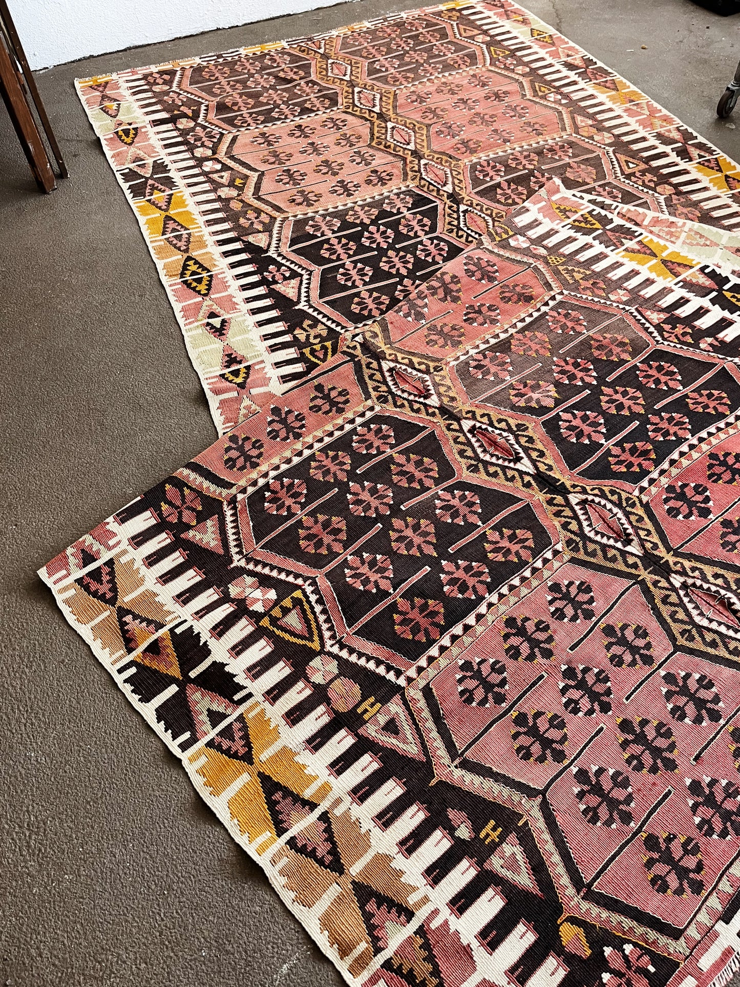 Extra Large Vintage Wool Dhurrie