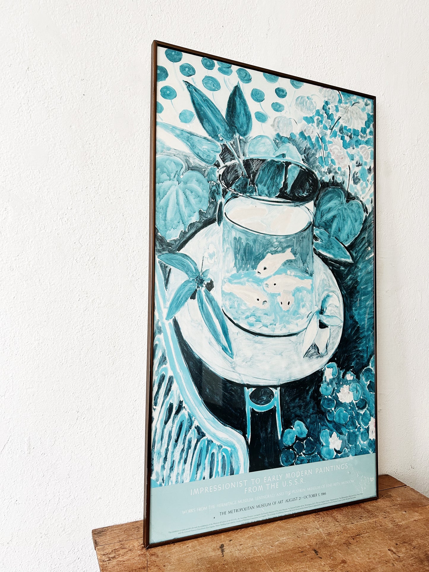 Vintage 1980’s Framed Gallery Poster