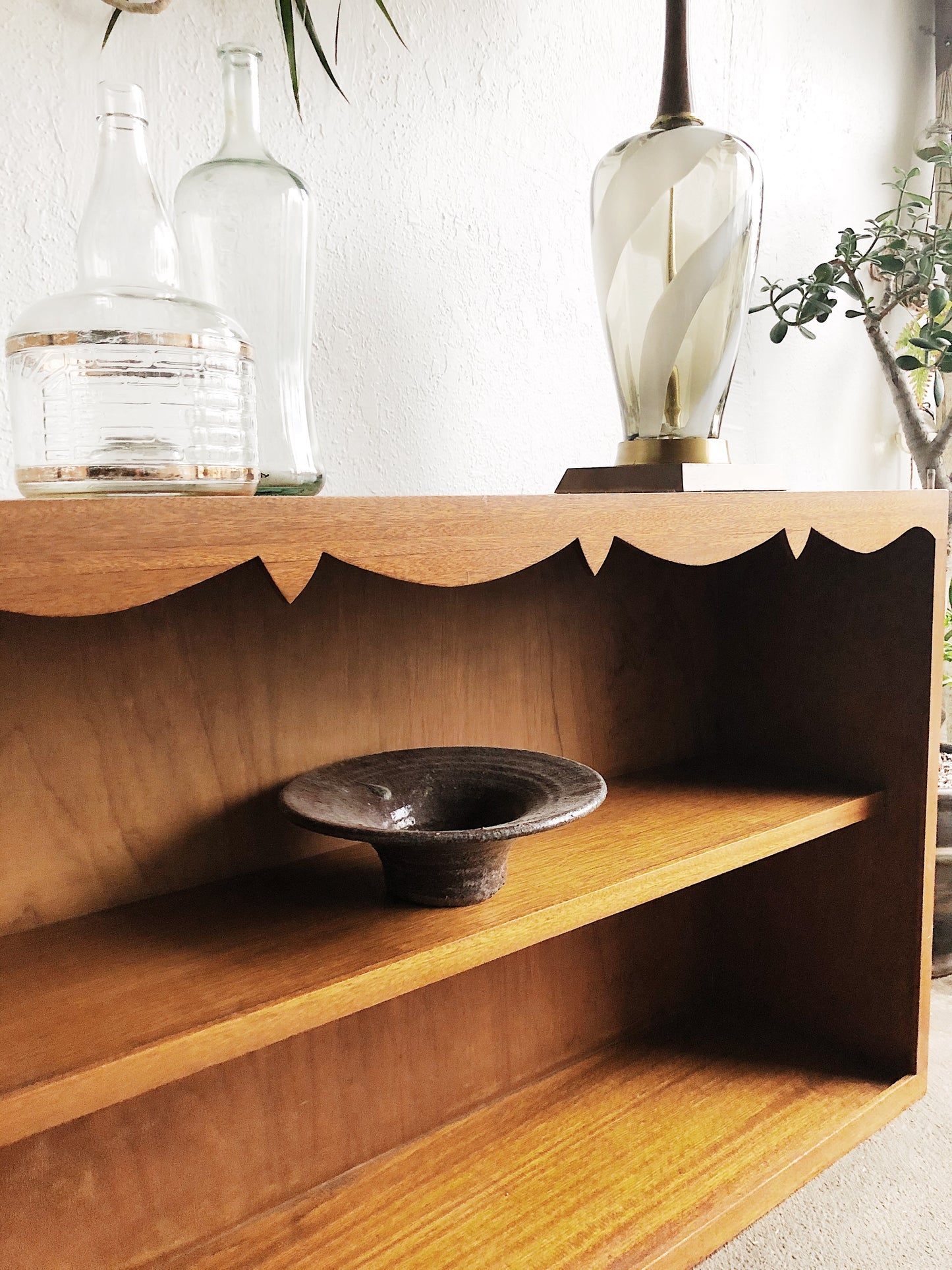 Vintage Solid Wood Folk Cupboard Top or Shelf