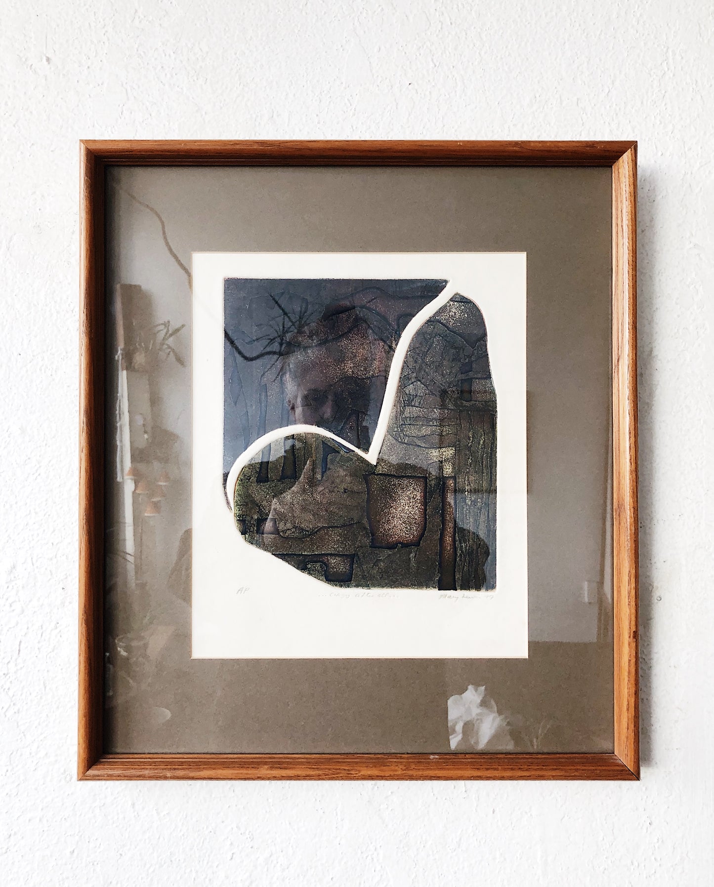 Original 1970s Framed Etching