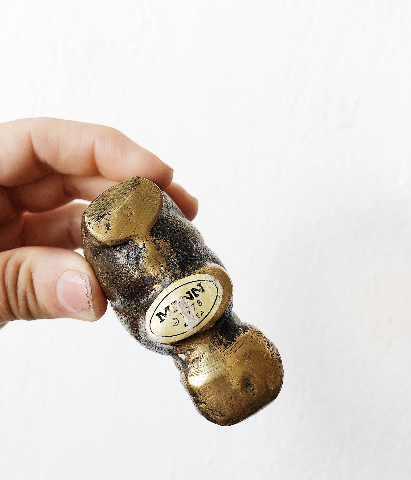 Vintage Mann Brass Hippo