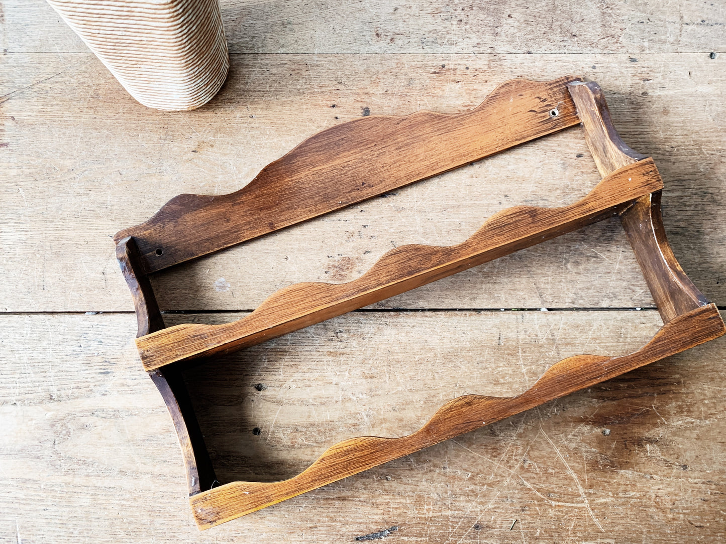 Vintage Wood Spice Rack