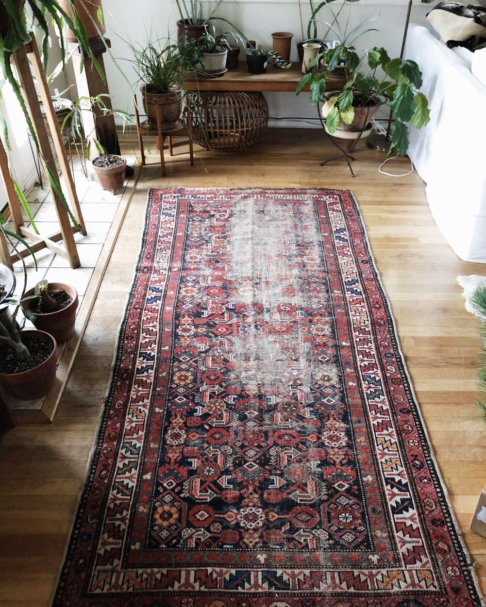 Vintage Caucasian Kilim Rug