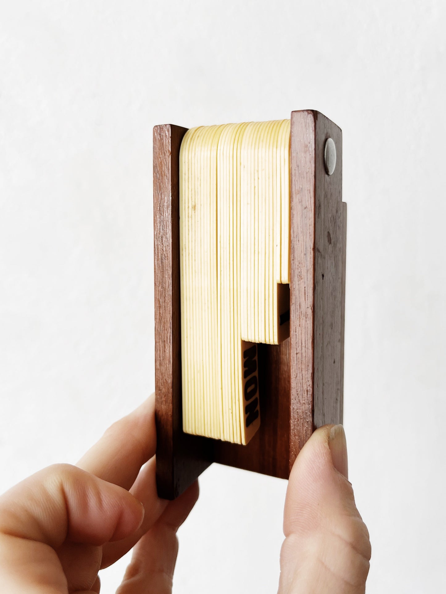 Modernist Teak Perpetual Calendar After Enzo Mari