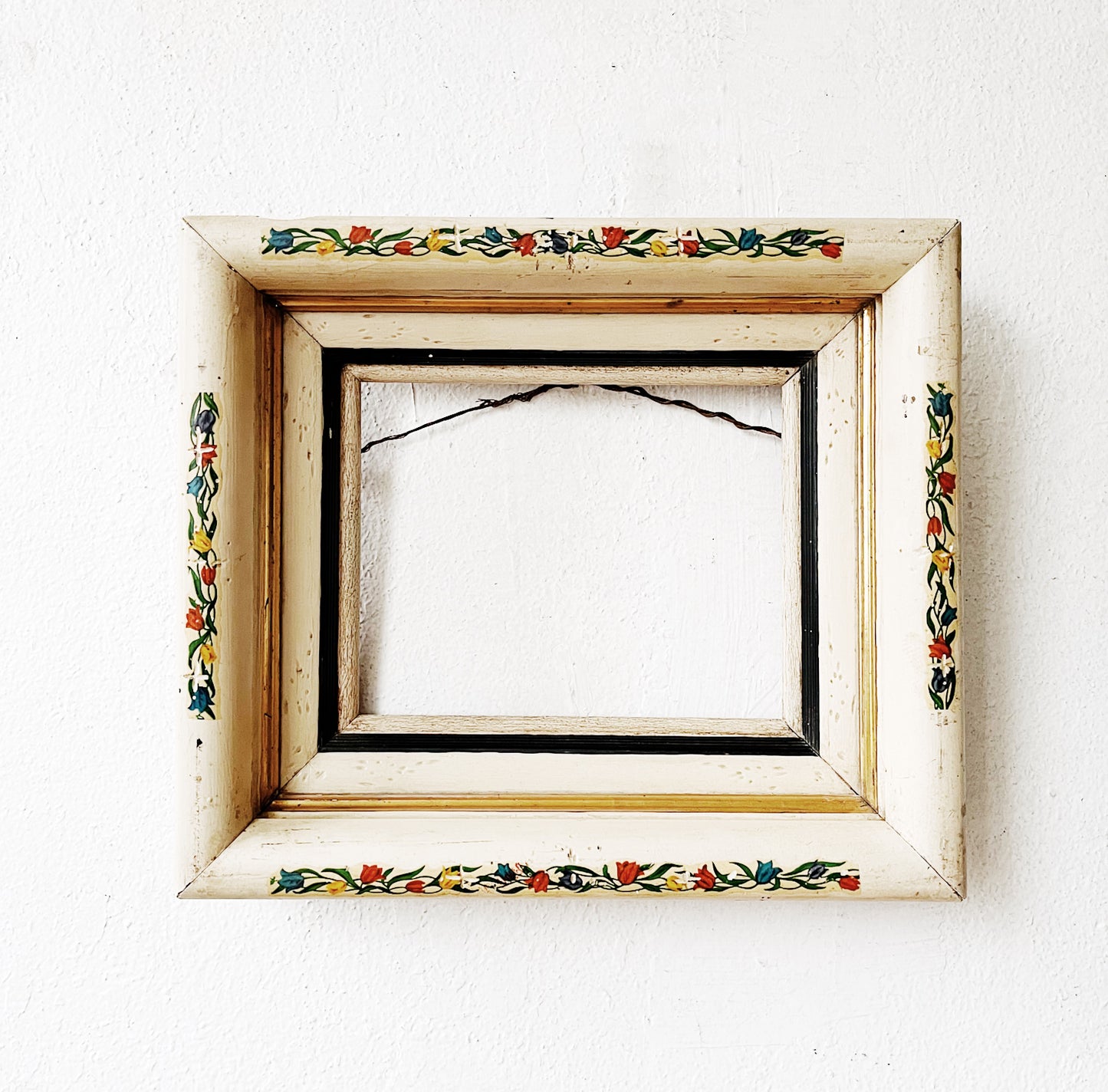 Vintage Folk Art Frame