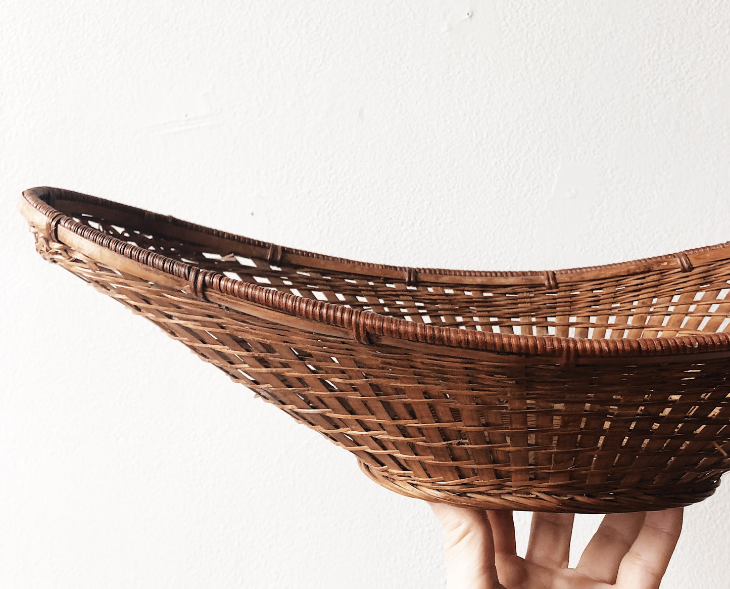 Vintage Oblong Gathering Basket