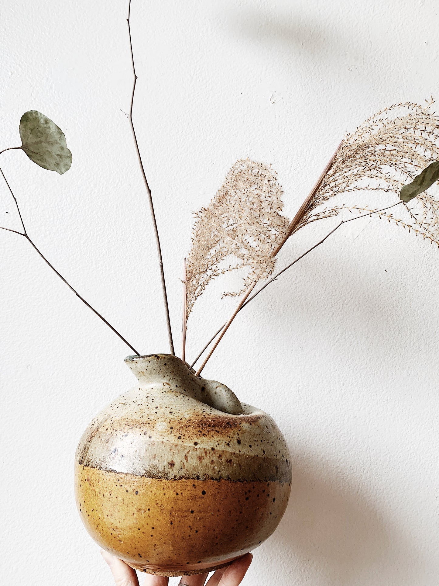 Vintage Handmade Stoneware Vase