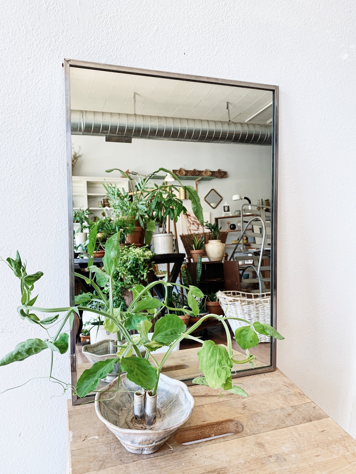 Vintage Industrial Mirror
