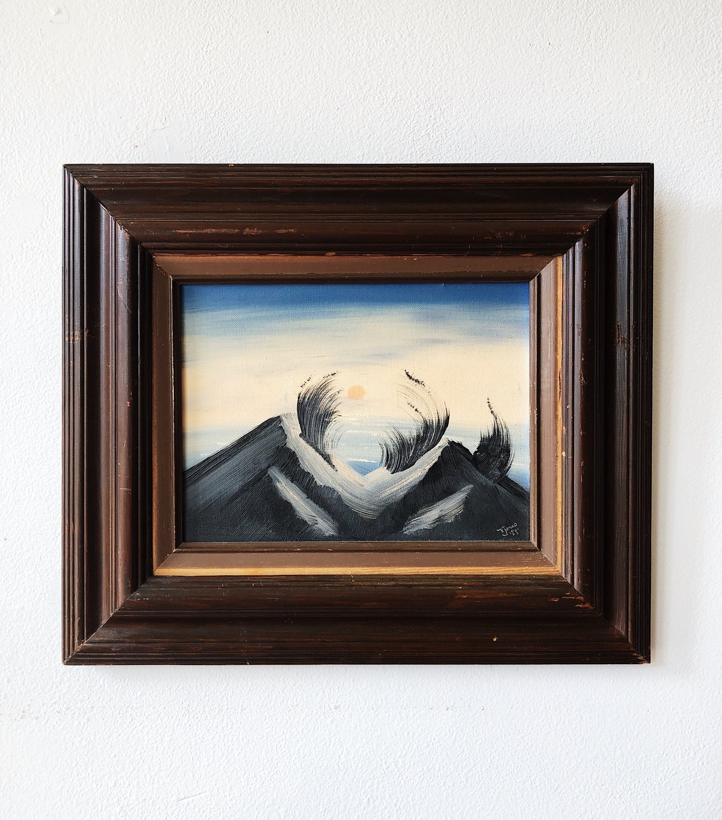 Vintage Stylized Dunes Landscape Painting