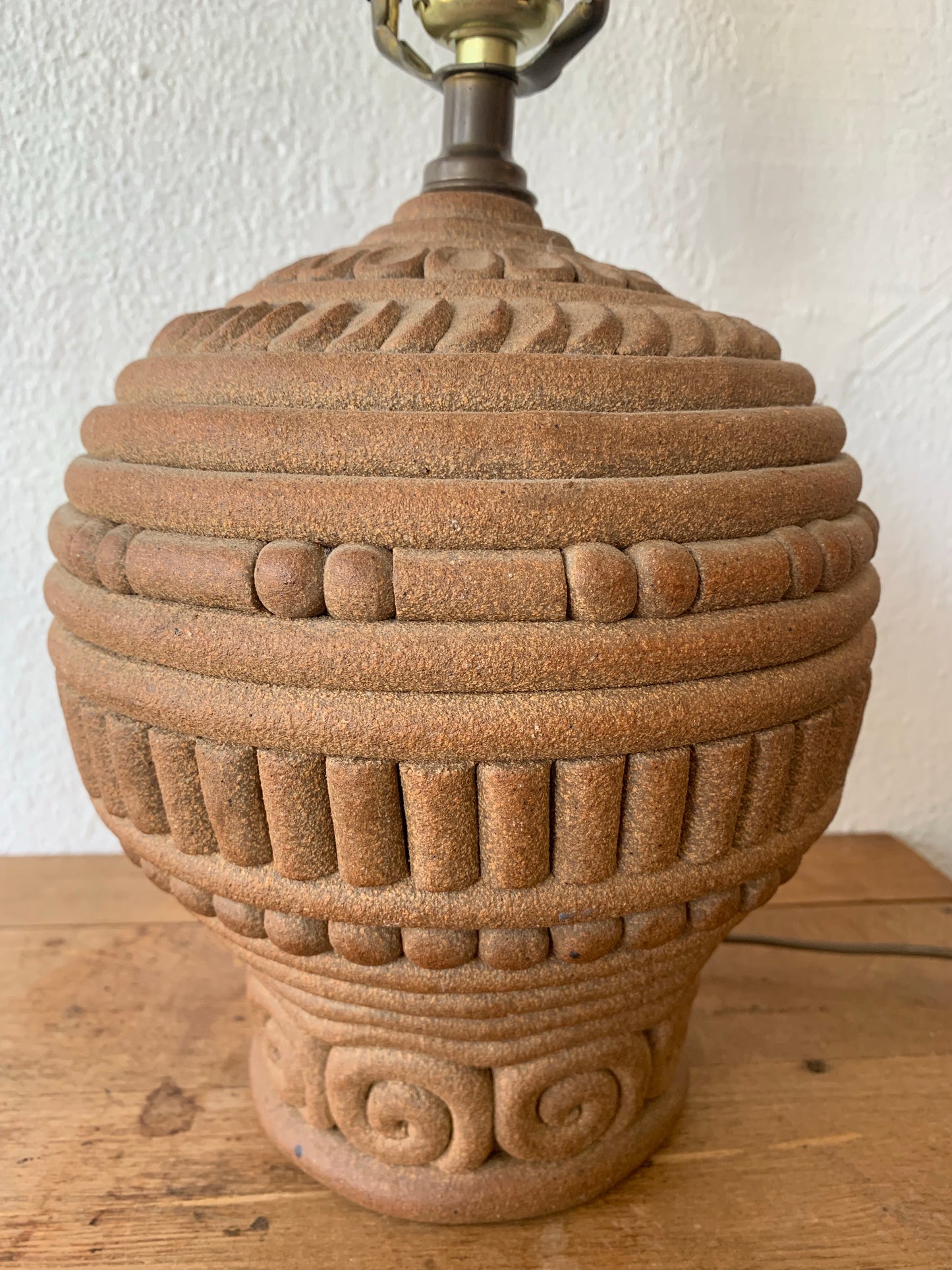 Vintage Handmade Pottery Lamp