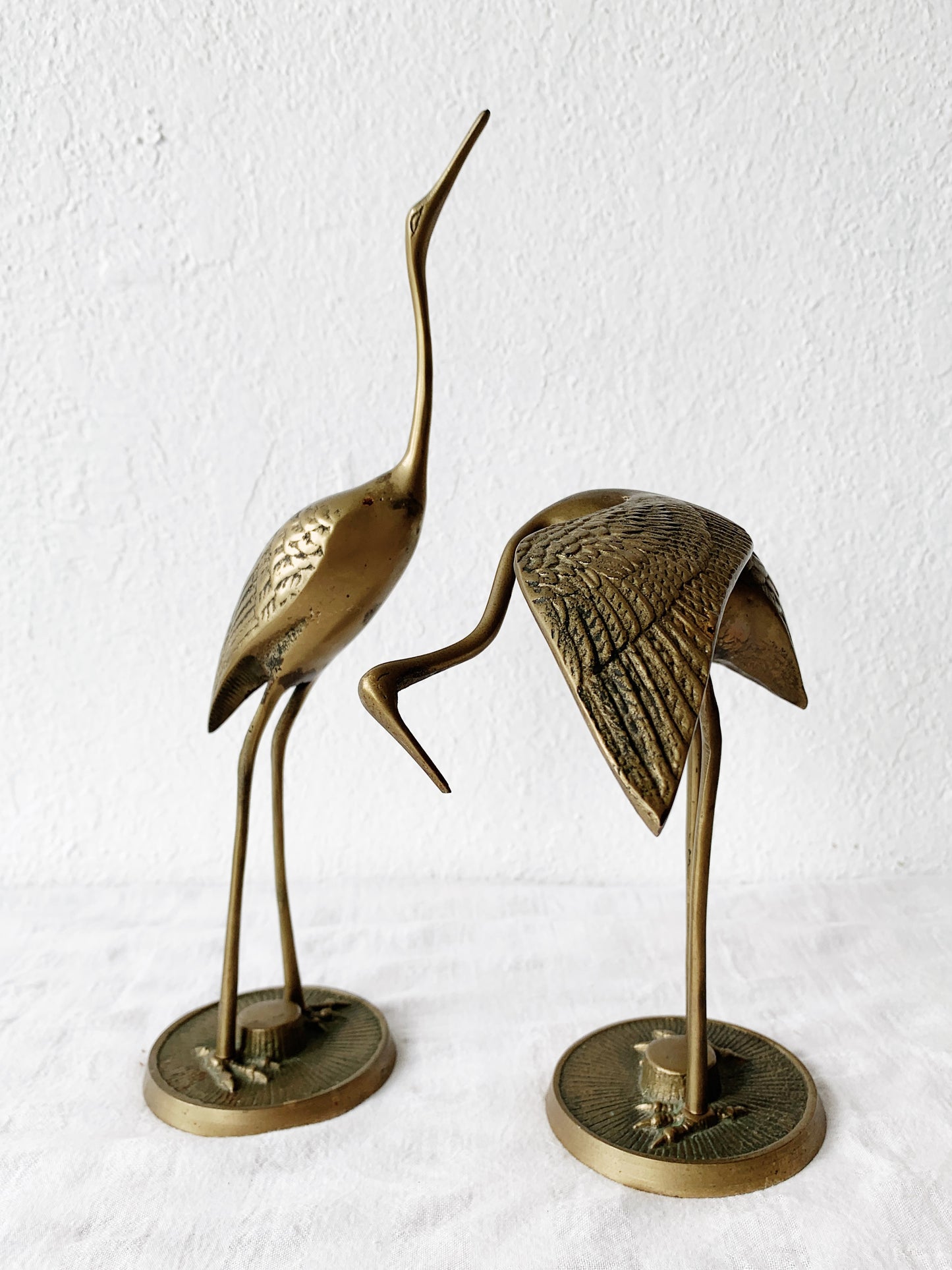 Mid Century Brass Egrets