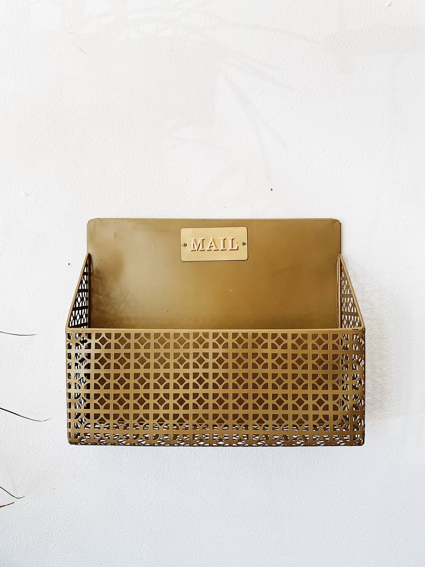 Gold Wall Rack for Plants, Books & Letters