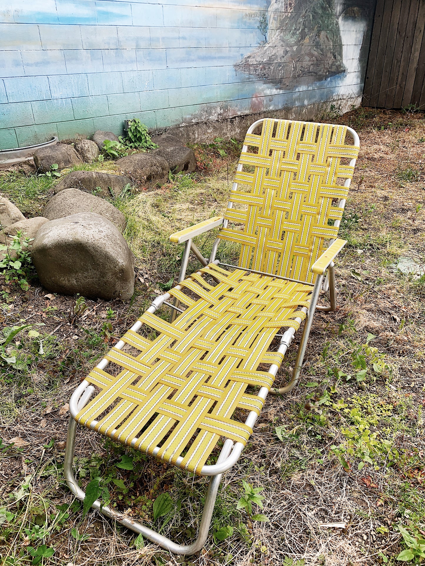 Vintage Aluminum Lounger