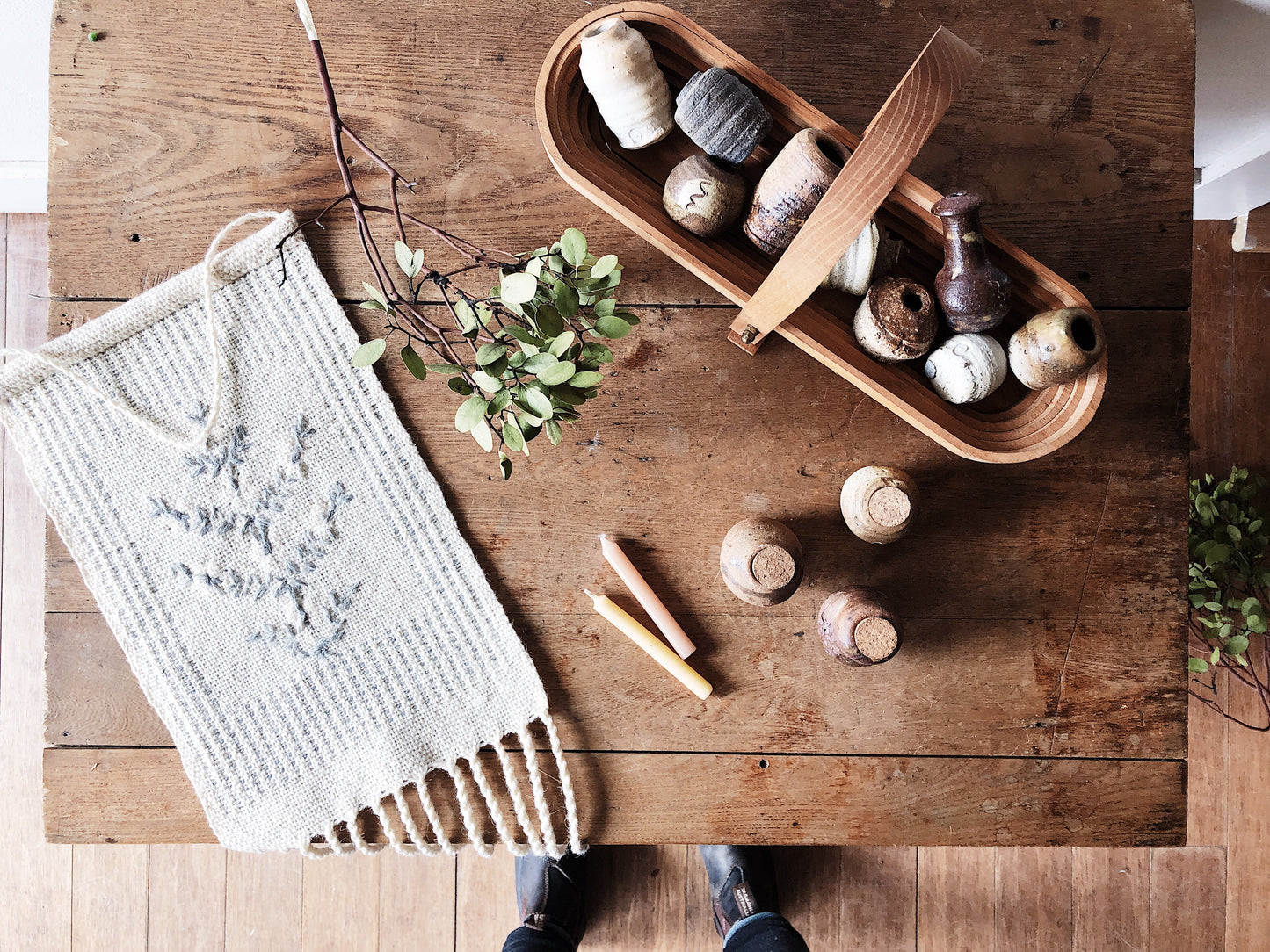 Set of Petite Handmade Woodfired Vessels
