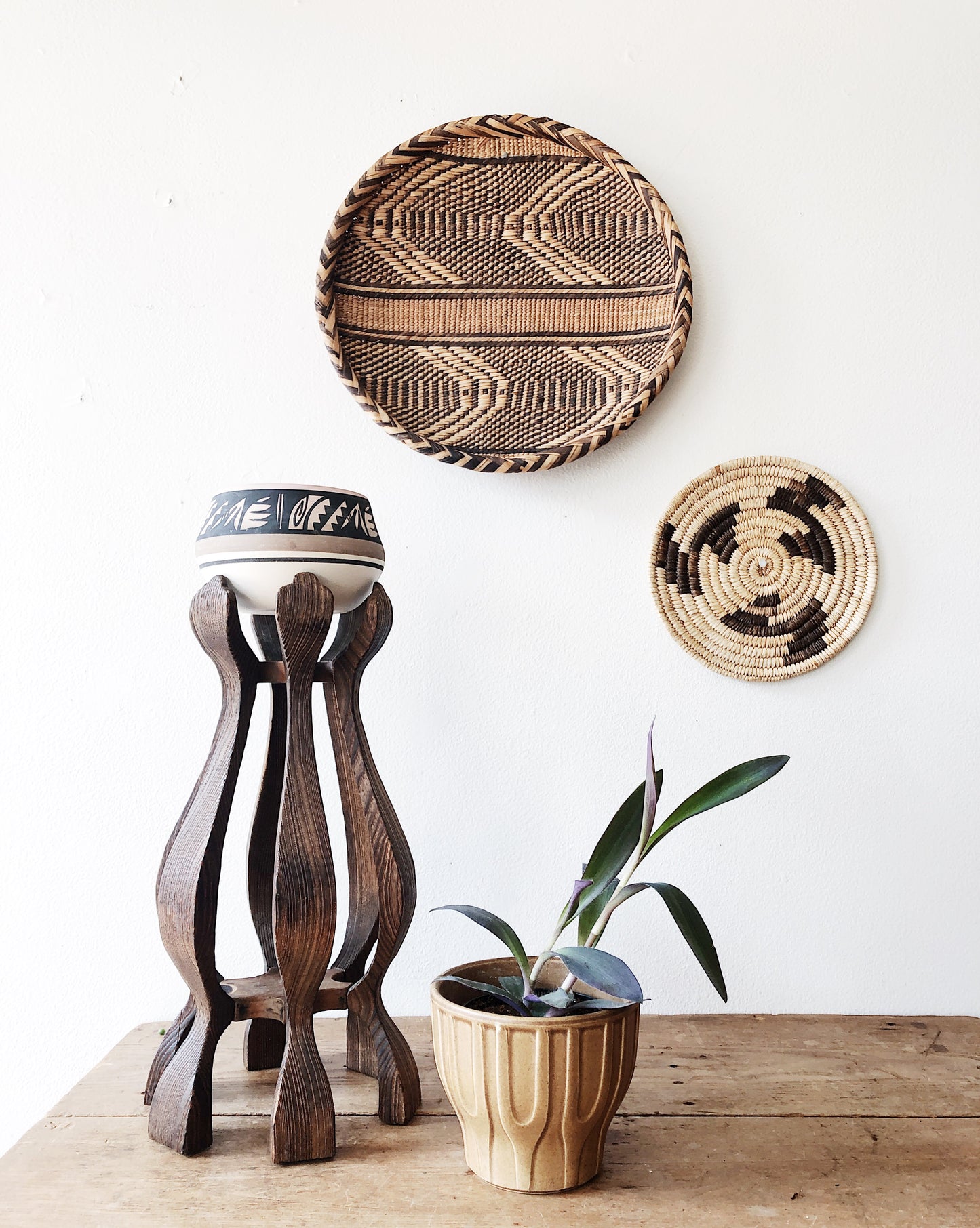 Vintage Pedestal Plant Stand