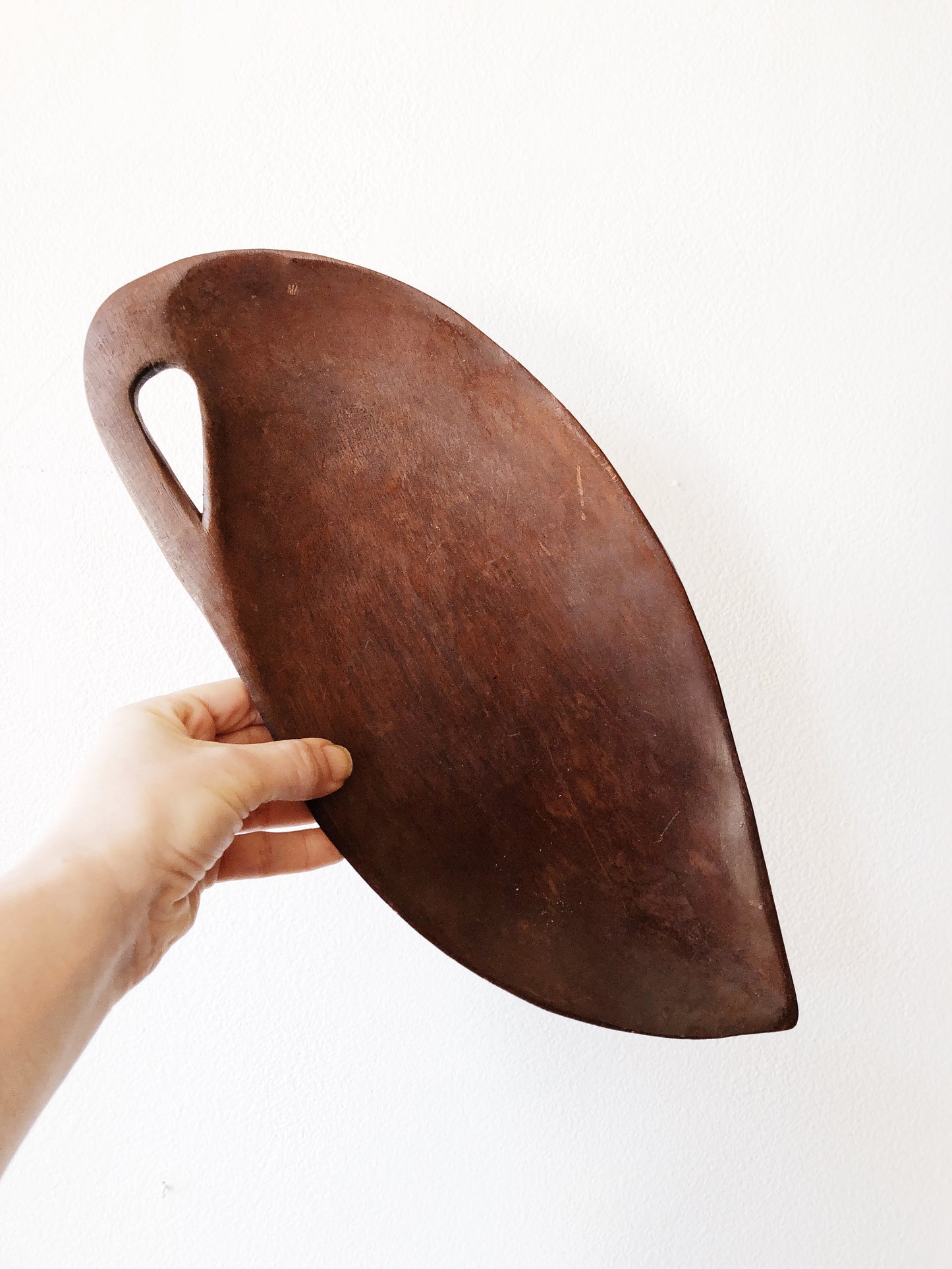 Vintage Mid Century Palm Leaf Trays