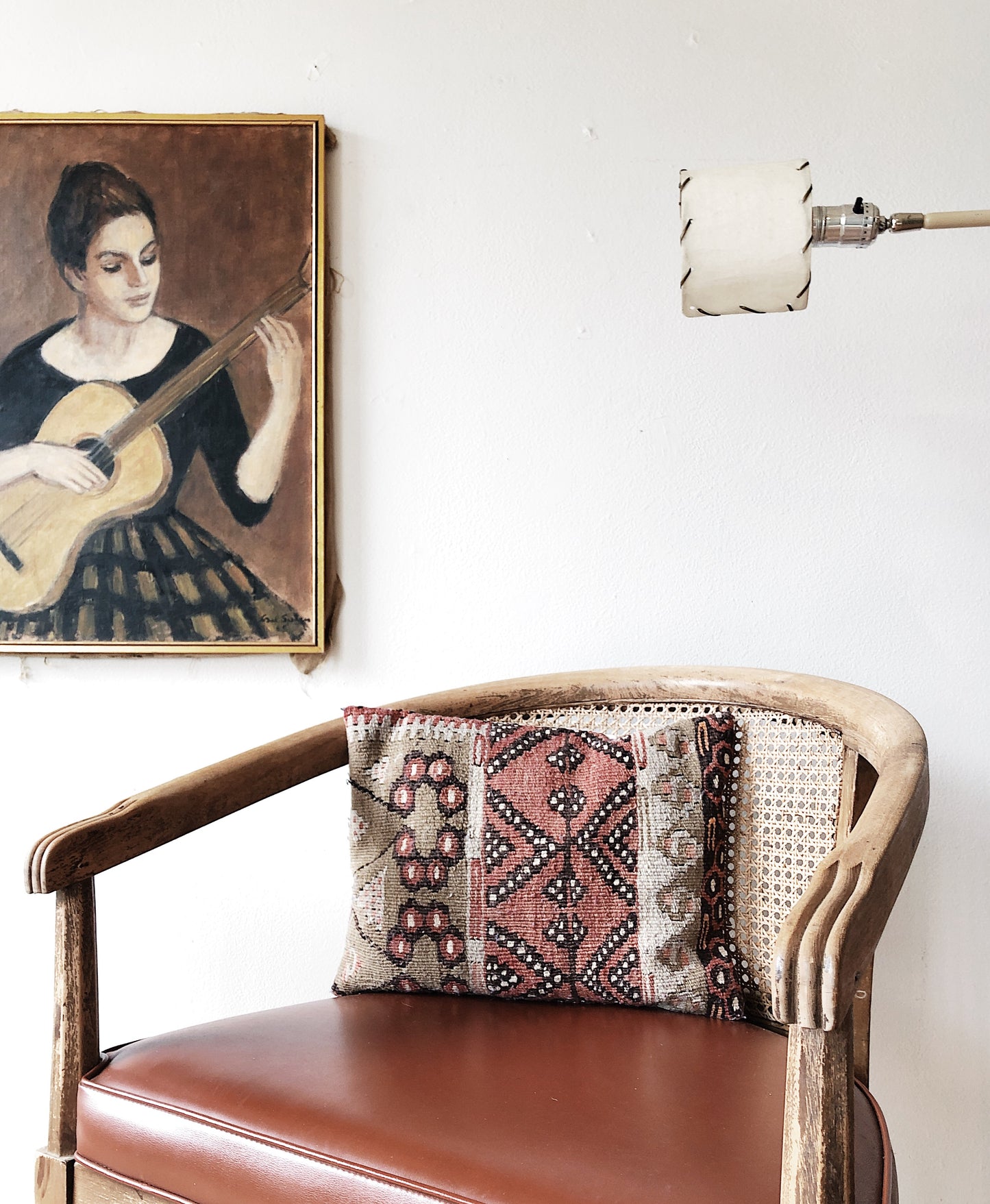 Vintage Enamel Floor Lamp