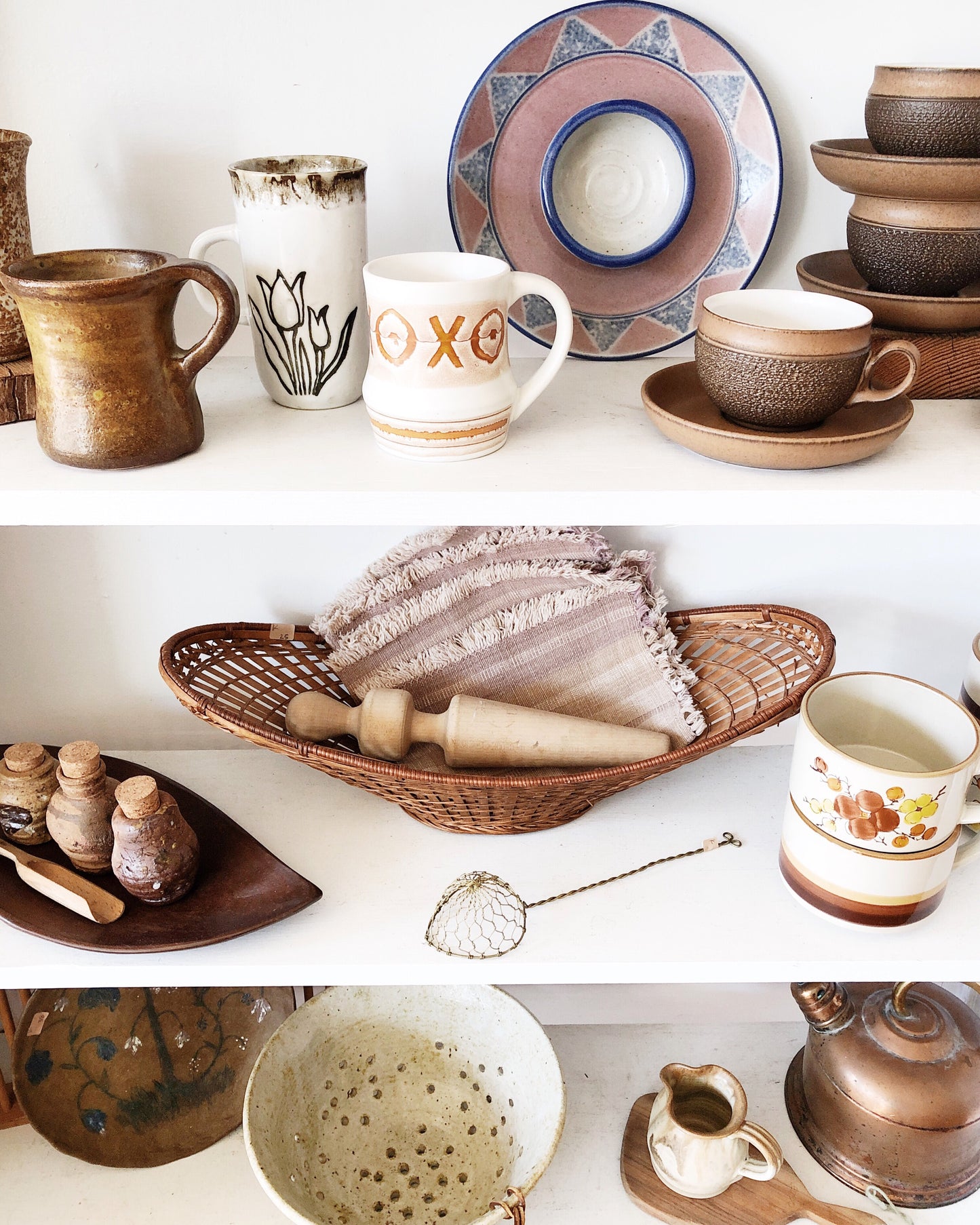 Vintage Ceramic Colander