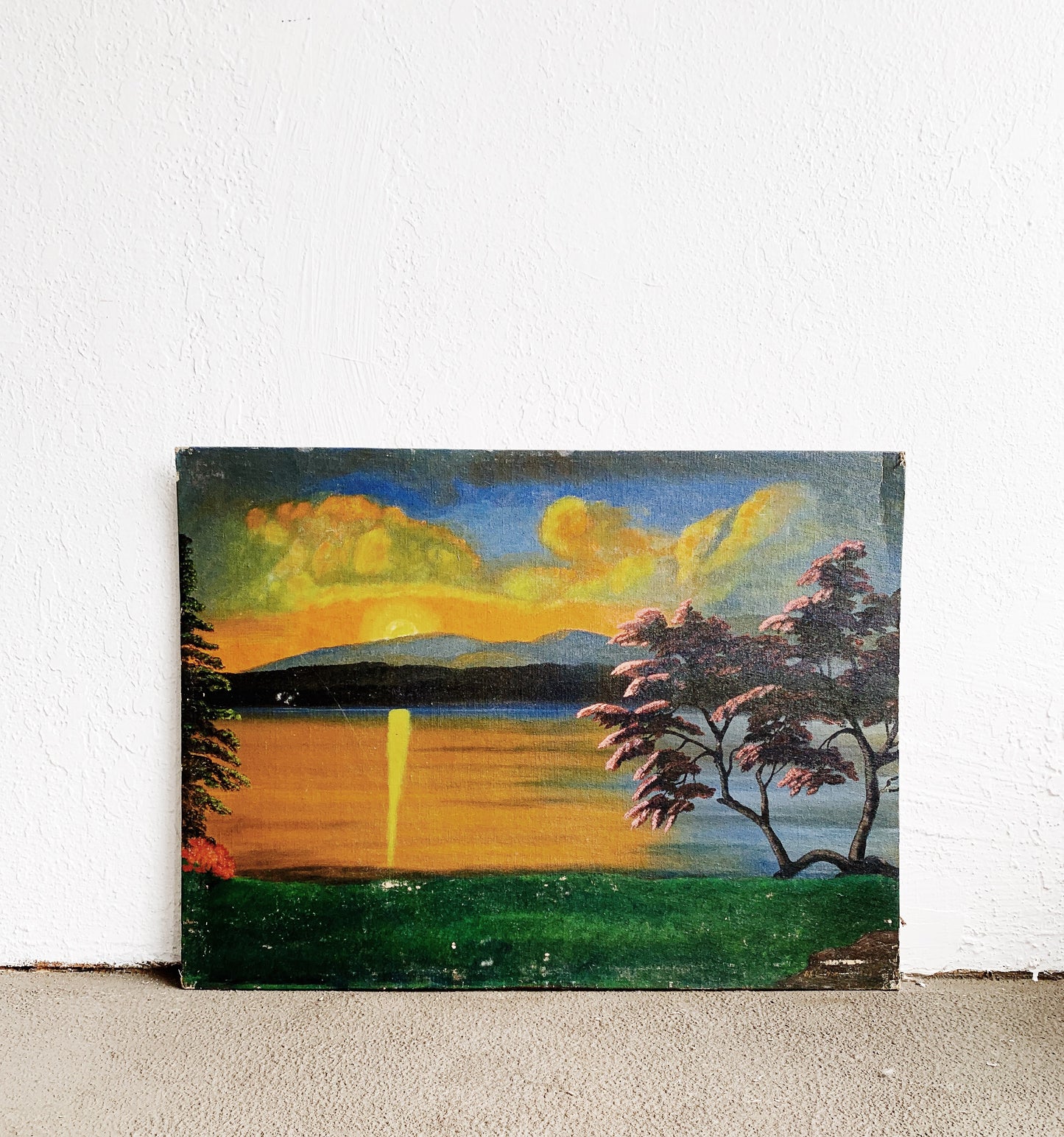 Vintage Landscape Oil Painting