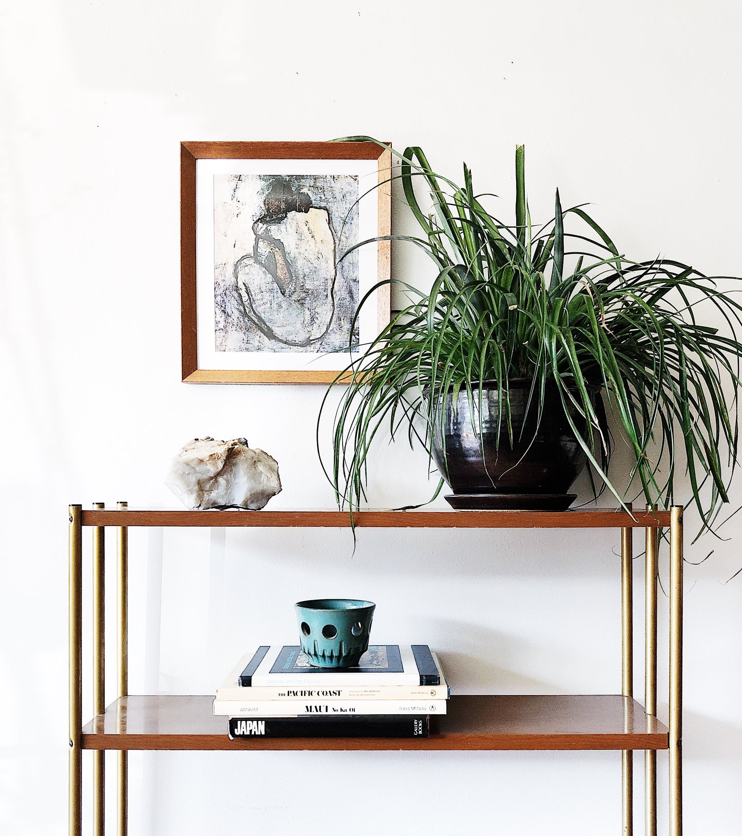 Vintage Mid Century Metal Shelf