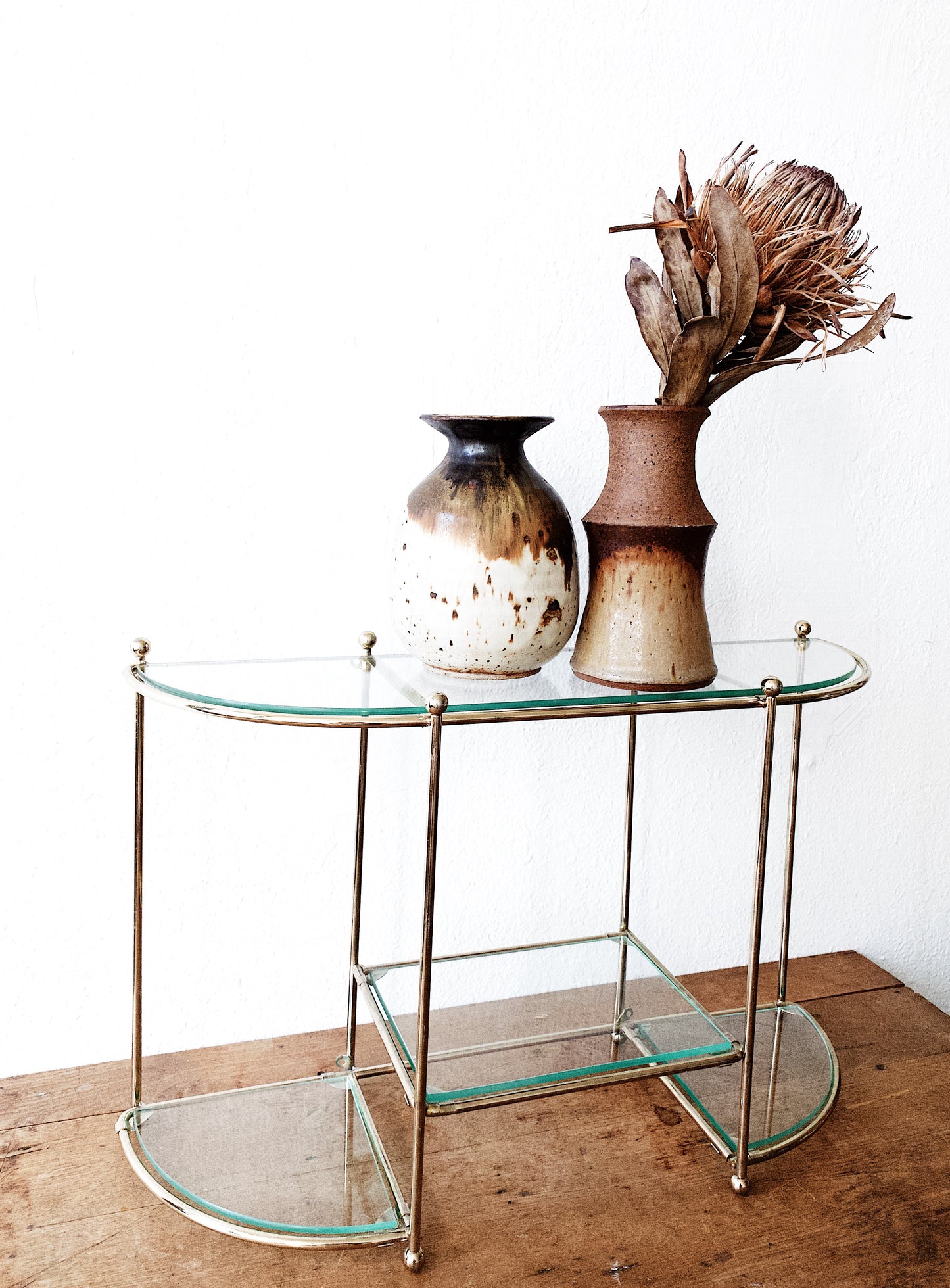 Vintage Glass Shelf