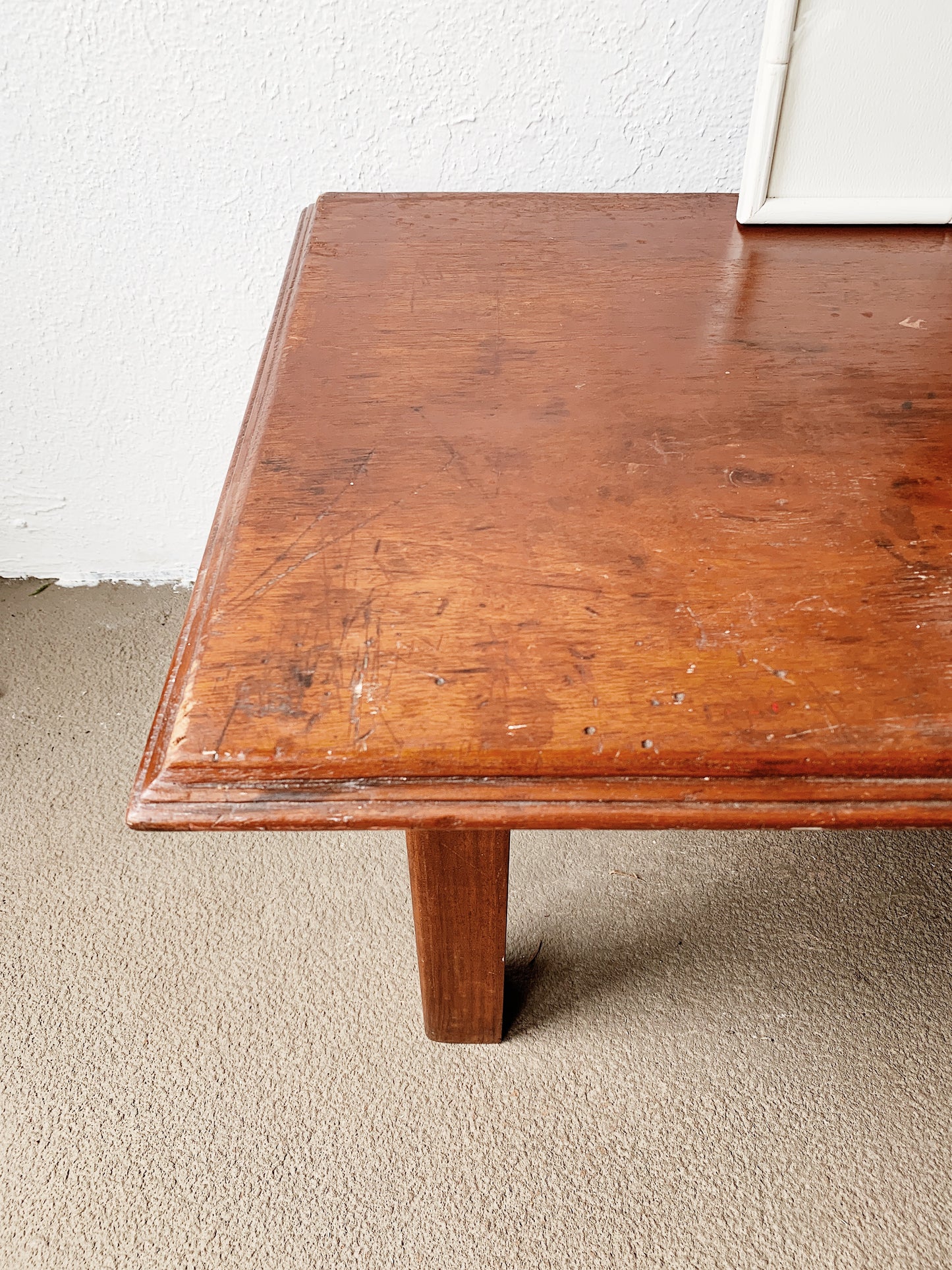 Vintage Handmade Mahogany Table/Bench