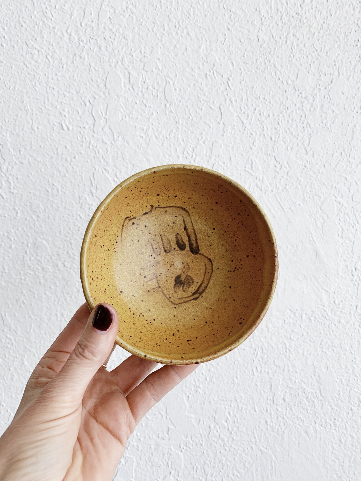 Handmade Ochre Stoneware Dish